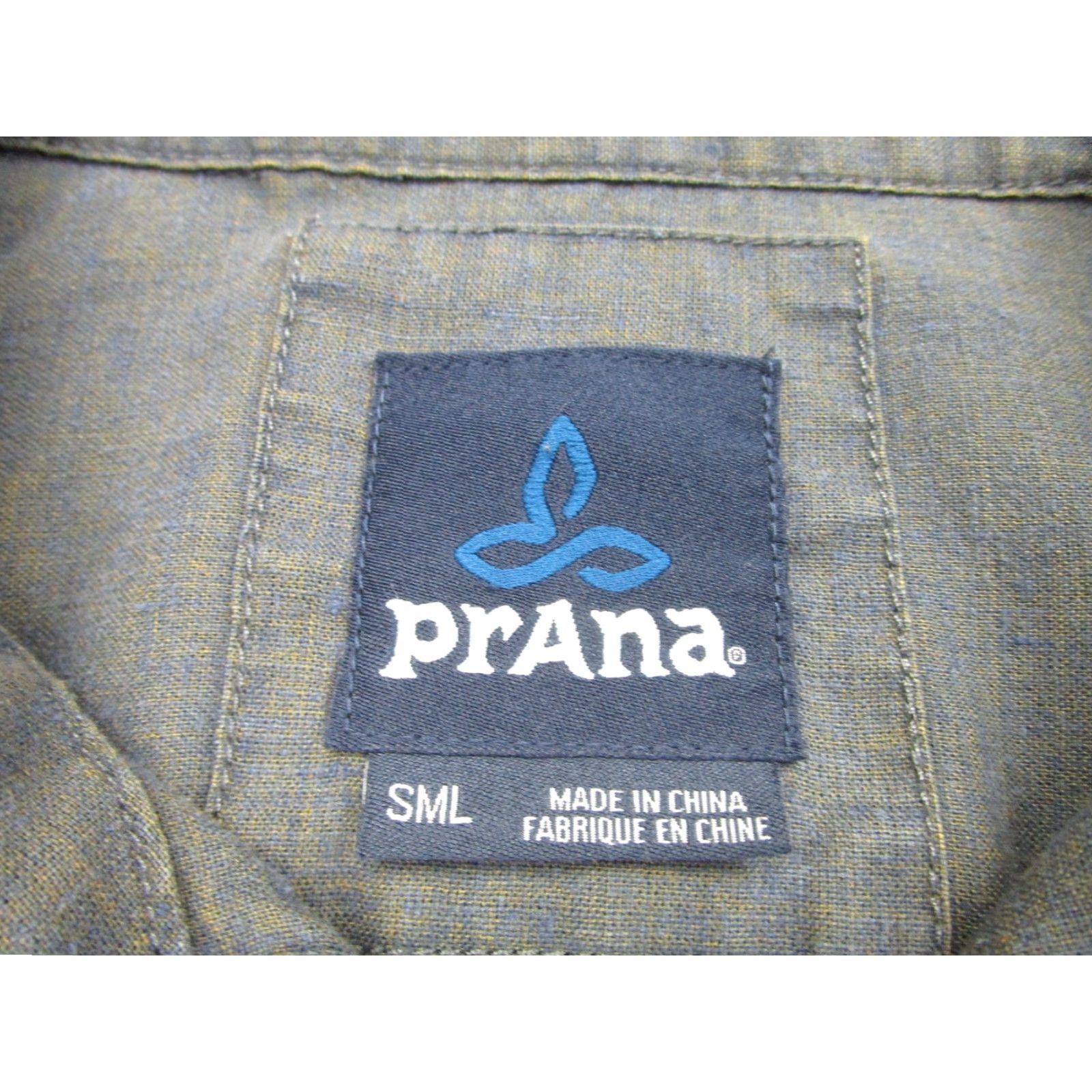 Prana prAna Shirt Mens Small Short Sleeve Button-Up Pocket Hemp Casual Blue M13180487 Size US S / EU 44-46 / 1 - 4 Thumbnail