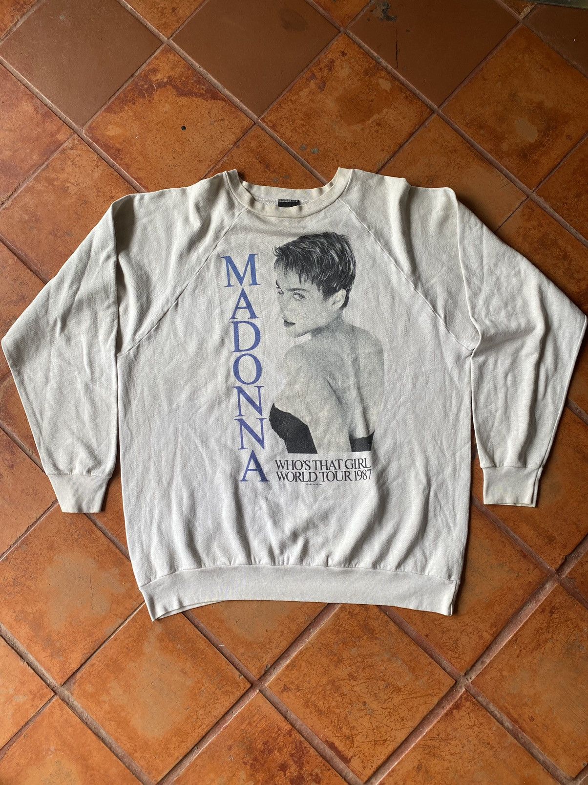Madonna Vintage 1987 Whos That Girl World Tour Sweatshirt