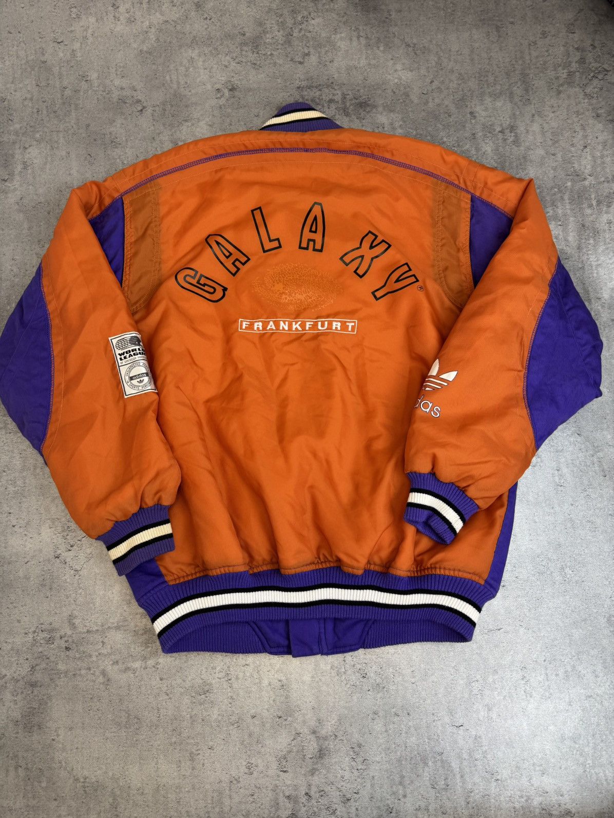Adidas 1992 Frankfurt Galaxy World League Bomber Jacket Adidas nfl Size US L / EU 52-54 / 3 - 10 Thumbnail