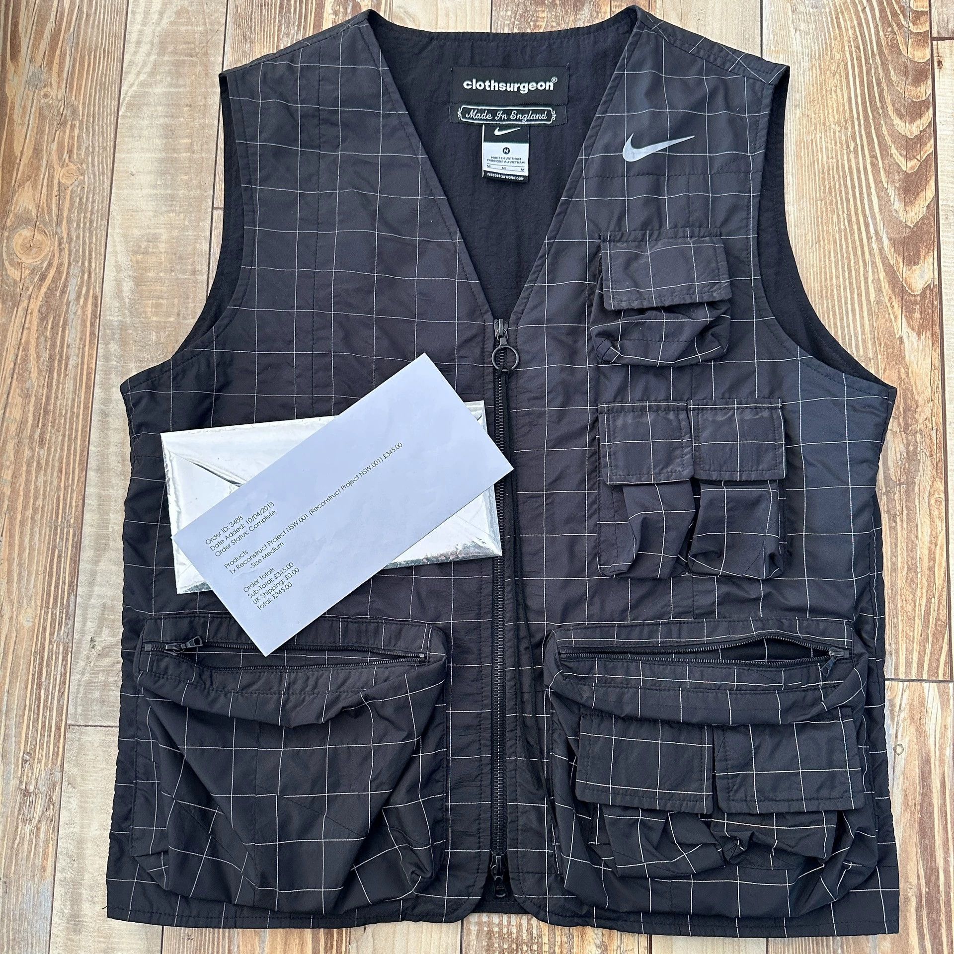Nike Nike X Clothsurgeon 3M Reflective Multi-Pocket Tech Vest M Size US M / EU 48-50 / 2 - 3 Thumbnail