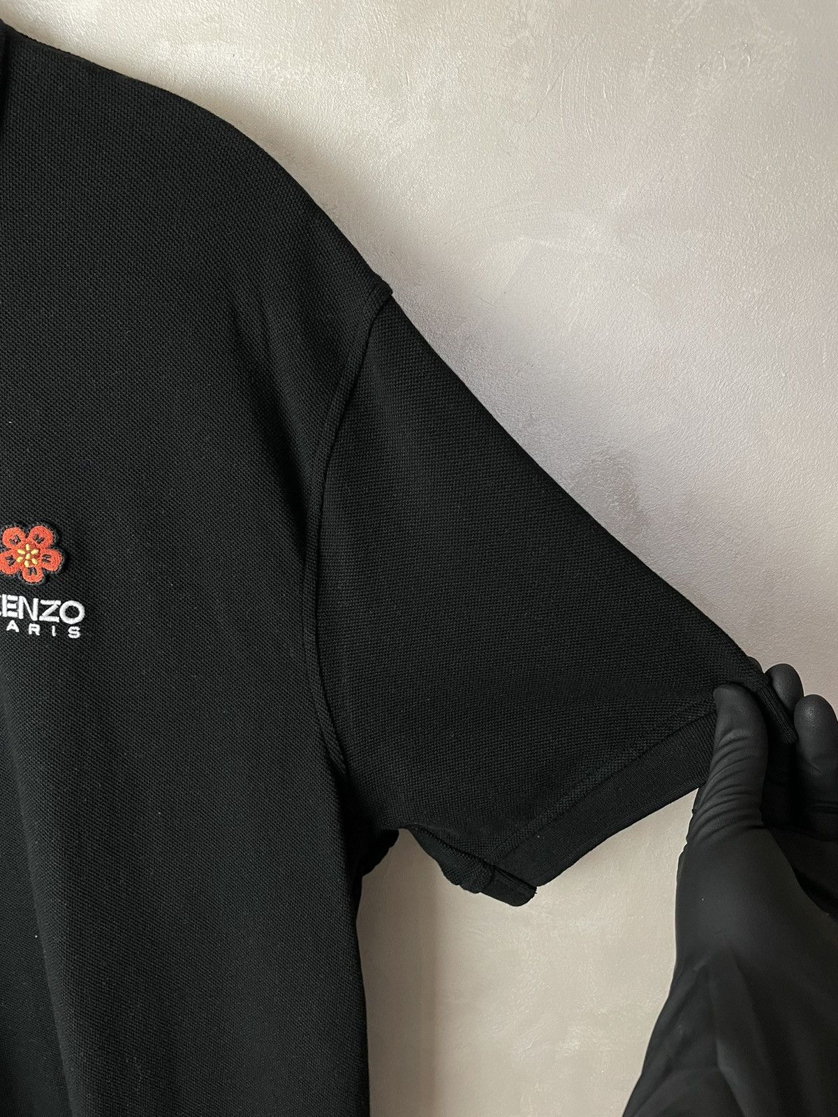 Kenzo KENZO Paris Crest Flower Logo Men's XL Black Polo Shirt Size US XL / EU 56 / 4 - 9 Thumbnail