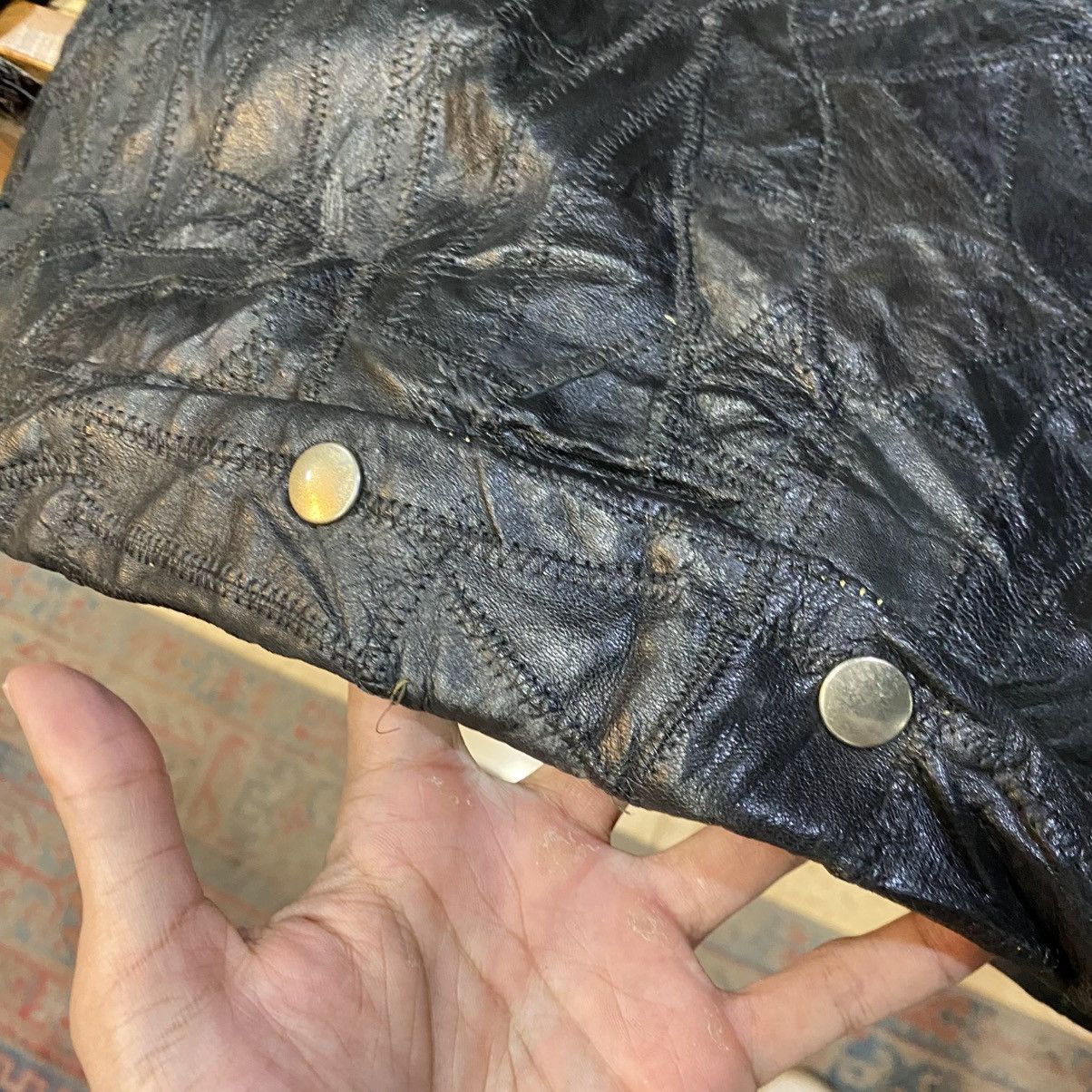 Acne Studios CRAZY VINTAGE 1997‼️ Acne Action Jeans leather biker jacket Size US S / EU 44-46 / 1 - 21 Thumbnail