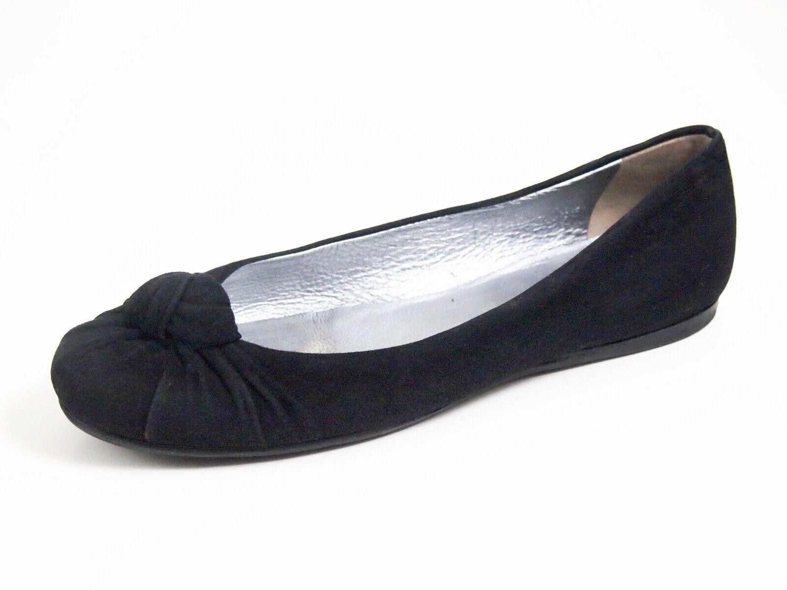 Prada Prada Knot Ballet Flats Black Suede Womens EU 36 US 6 Size US 6 / IT 36 - 1 Thumbnail