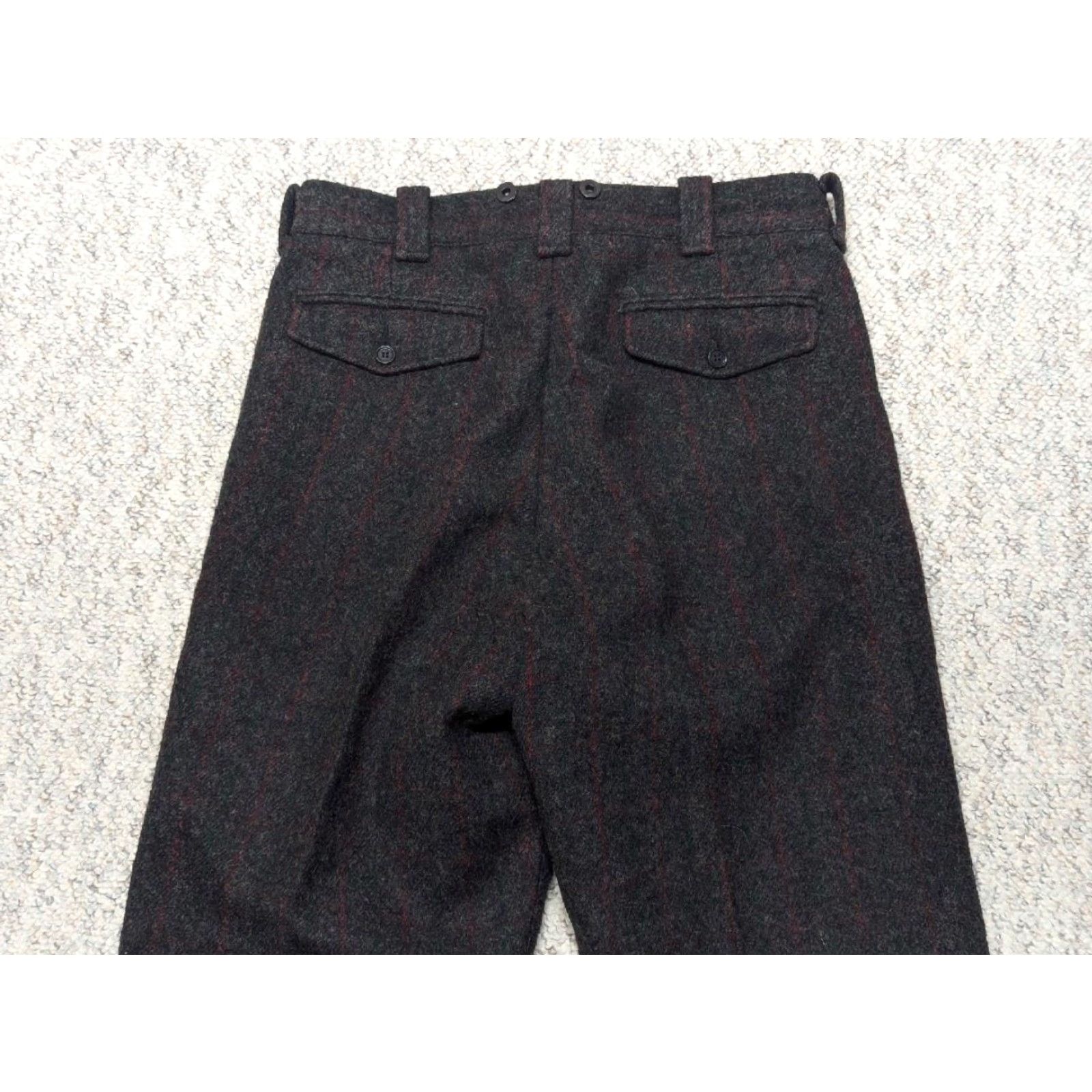 Vintage VINTAGE Woolrich pants 34x30 WOOLRICH hunting Malone windowpane gray Wool woollen pants Mens 34x30 Woolrich Malone windowpane 90s event era Size US 34 / EU 50 - 7 Thumbnail
