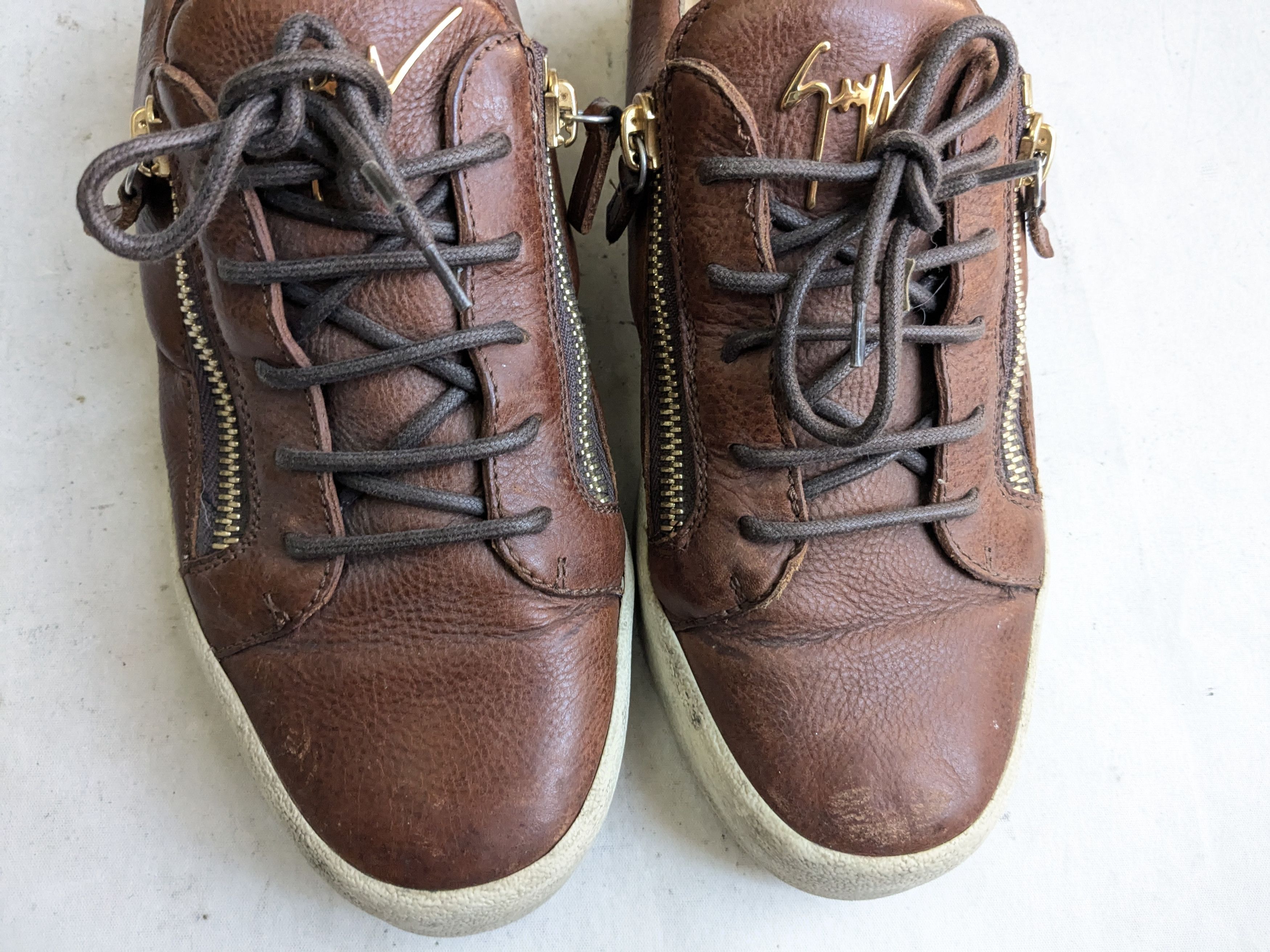 Giuseppe Zanotti Giuseppe Zanotti Sneakers Brown 9.5 42.5 Size US 9.5 / EU 42-43 - 3 Thumbnail