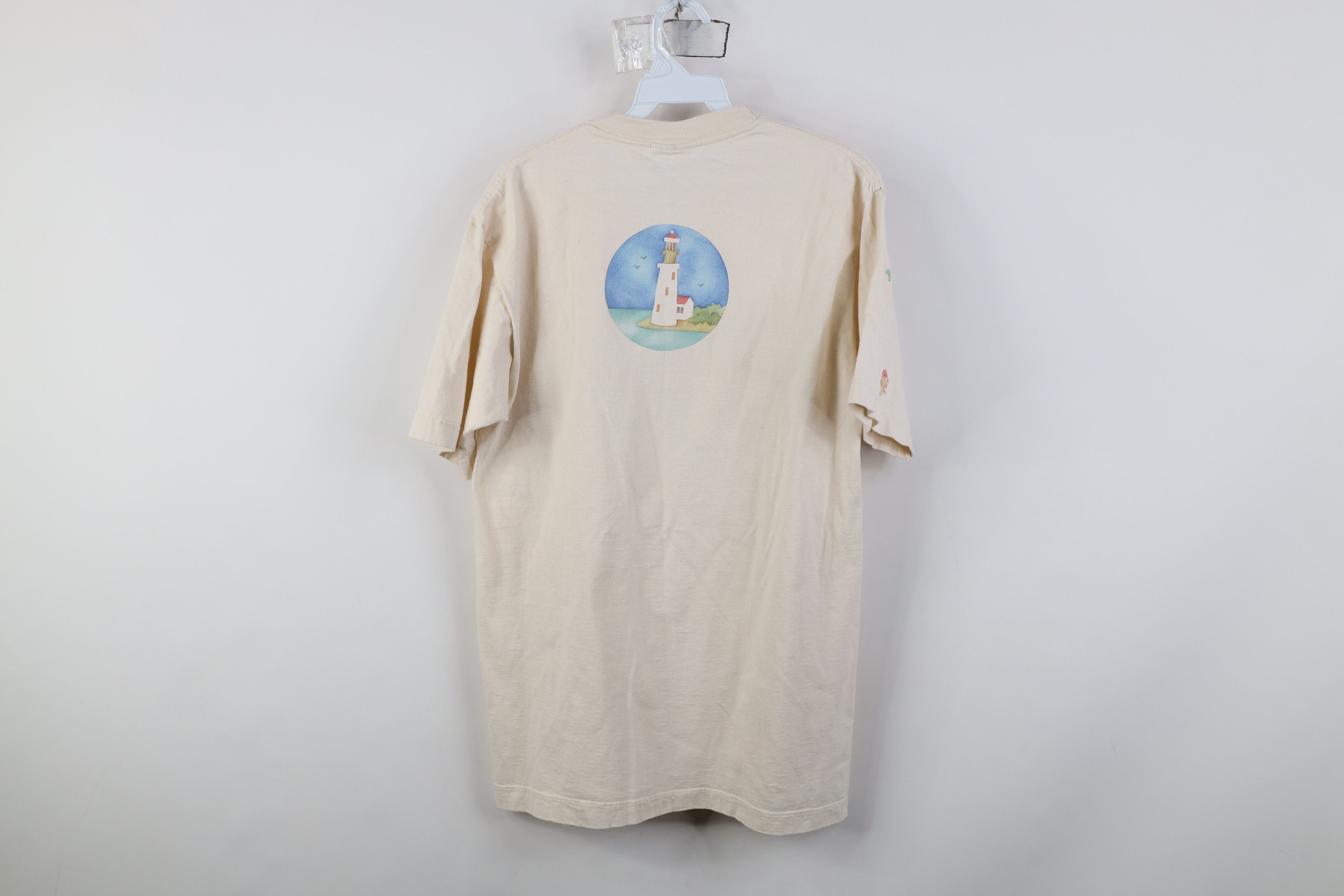 Vintage Vintage 90s Streetwear Beach Fish All Over Print T-Shirt Size M / US 6-8 / IT 42-44 - 12 Thumbnail