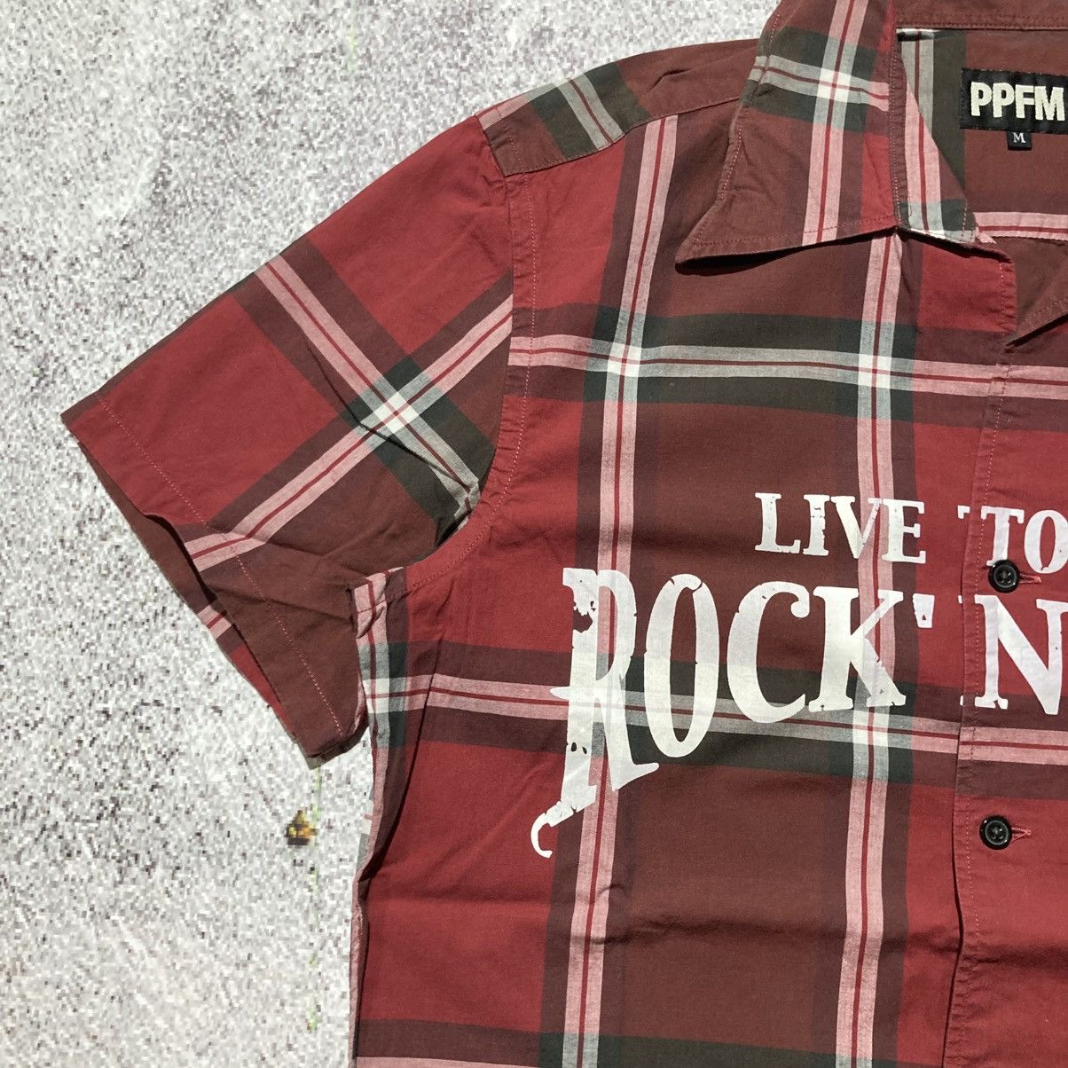 PPFM 2000s PPFM “Live Tour Rock n Roll” Flanel Plaid Shirt Punk Size US M / EU 48-50 / 2 - 6 Thumbnail