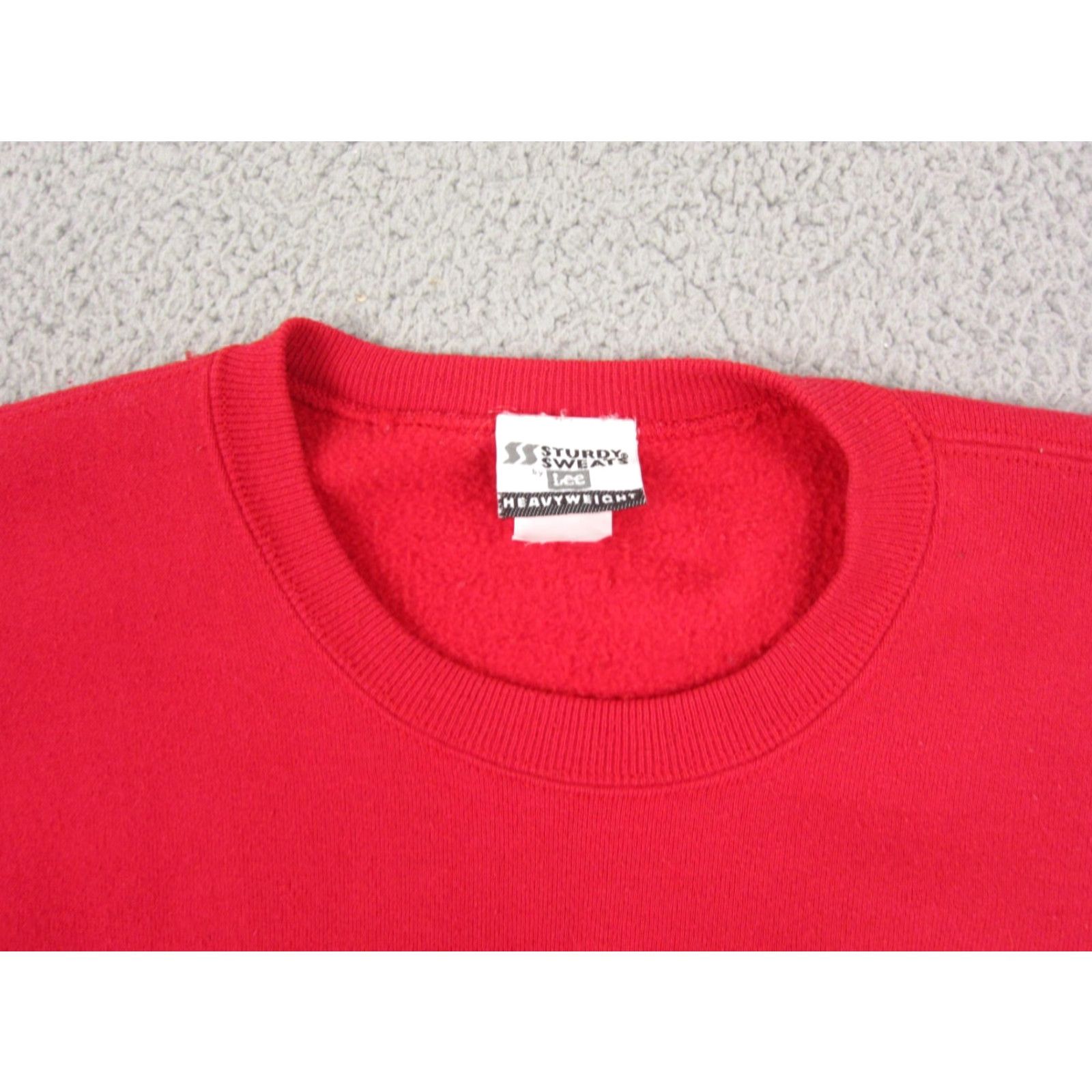 Lee VINTAGE Lee Sturdy Sweatshirt Sweatshirt Mens M Red Heavyweight 90s Classic Pullover Crew Neck All Seasons Size US M / EU 48-50 / 2 - 2 Thumbnail