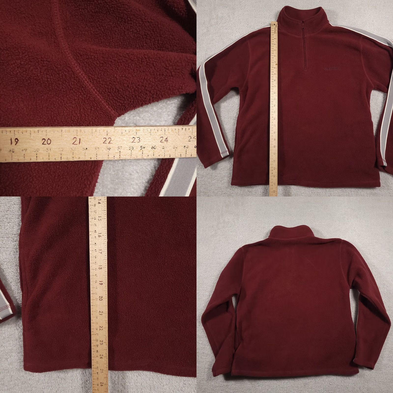 Old Navy Old Navy Sweatshirt Mens Medium Maroon Fleece Pullover Quarter Zip Sweater Retro Size US M / EU 48-50 / 2 - 8 Thumbnail