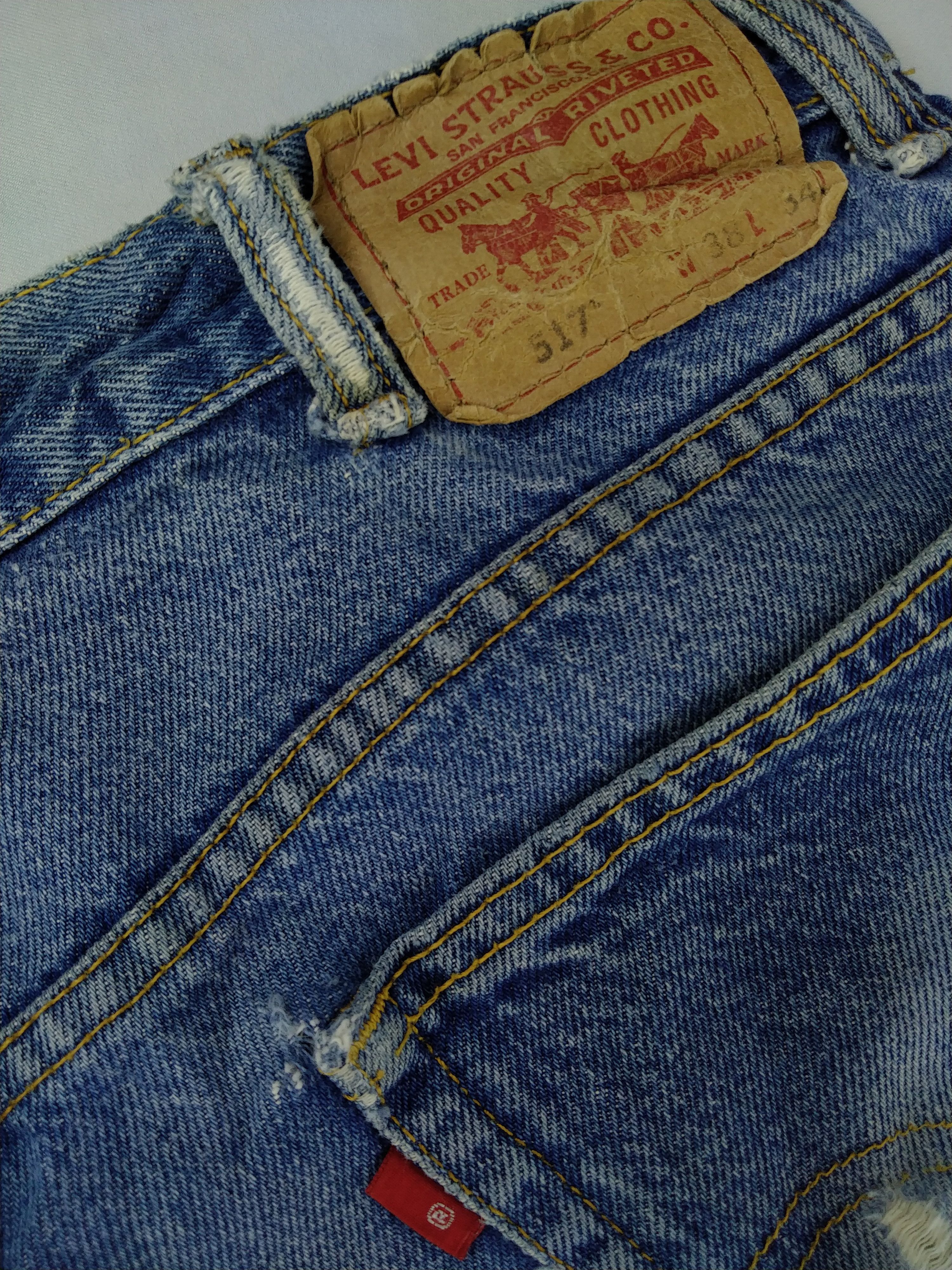 Levi's Boot Cut Vintage Levi's 517 Jeans 39x34.5 Denim -JN1038 Size US 39 - 10 Thumbnail