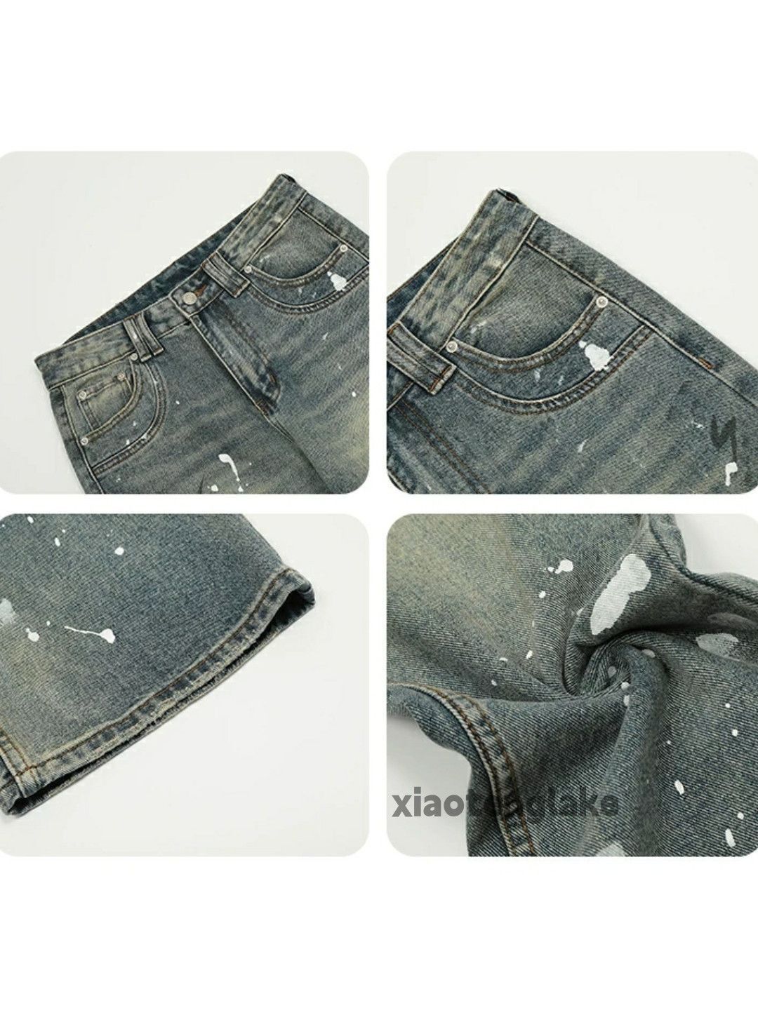 Jean × Vintage washed faded rusty stain ripped punk grunge jeans Size US 30 / EU 46 - 2 Thumbnail