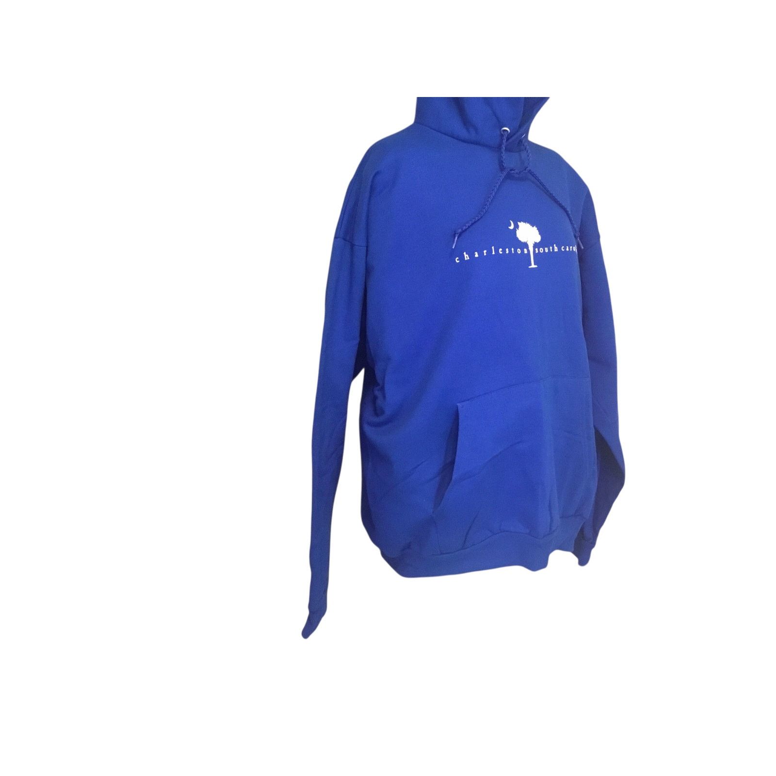 Hanes Charleston South Carolina Hoodie Size Large Blue Handwarmer Size L / US 10 / IT 46 - 3 Thumbnail
