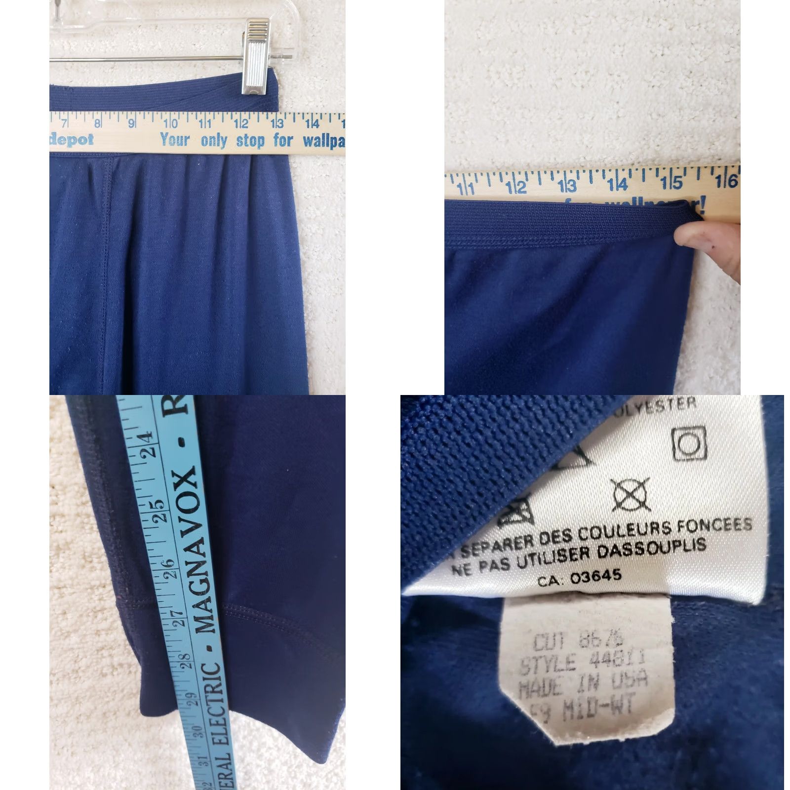 Patagonia VINTAGE Patagonia Capilene Blue Thermal Baselayer Bottoms Underwear Women L Capilene Polyester Knit Tapered Inseam 29 Size 36" / US 14 / IT 50 - 8 Thumbnail