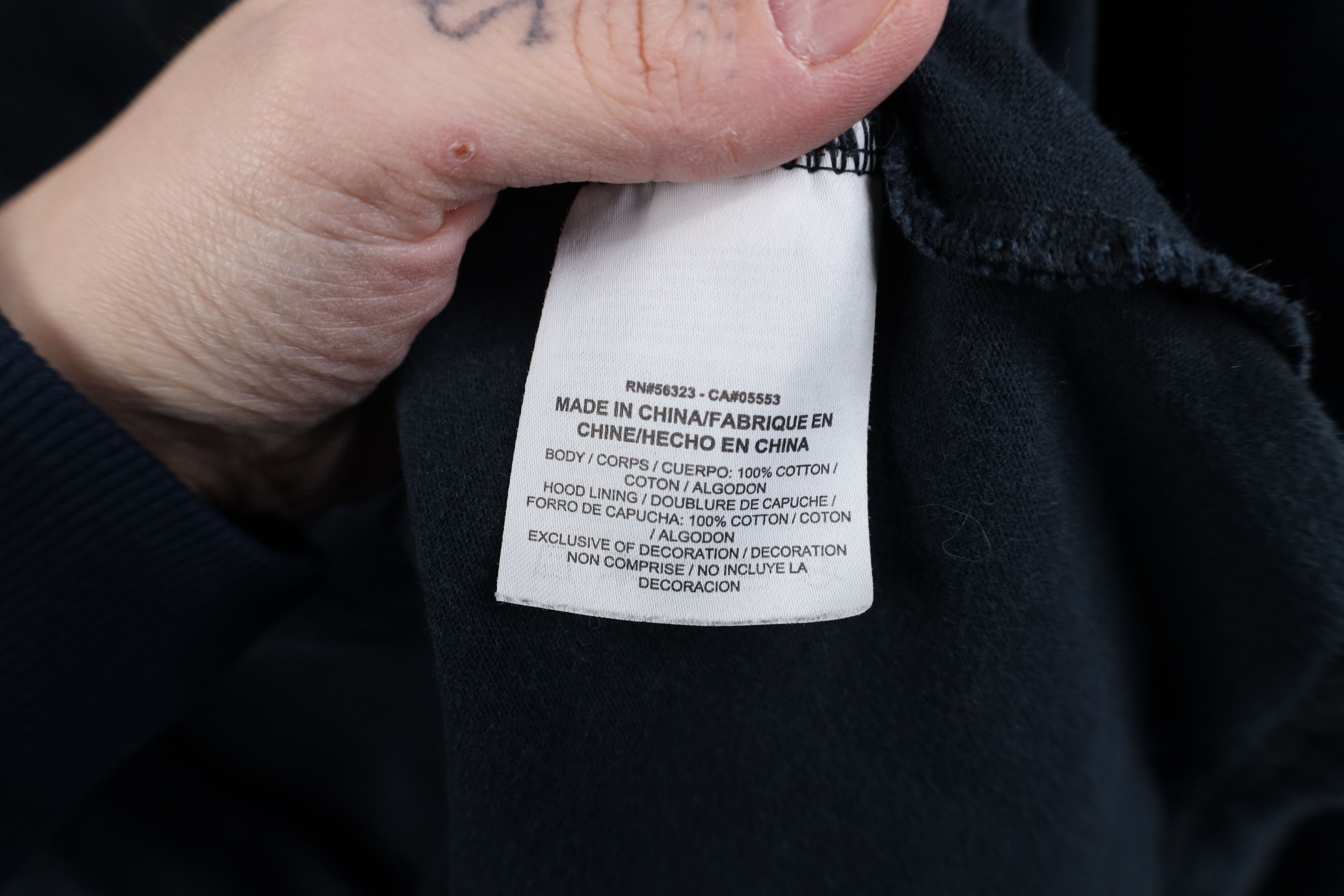 Nike Vintage Y2K Nike Ribbed Knit Hoodie T-Shirt Black Cotton Size US L / EU 52-54 / 3 - 10 Thumbnail