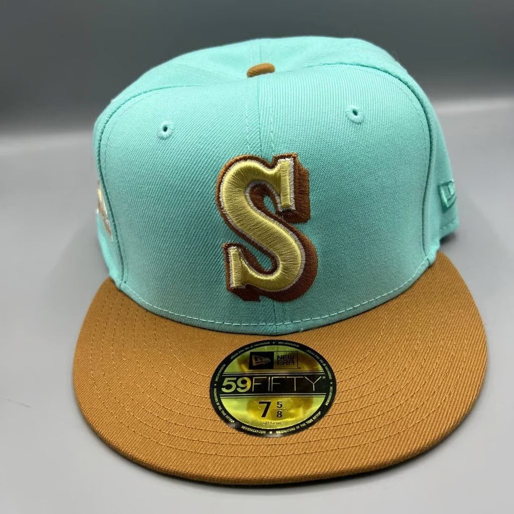 New Era Seattle Mariners Hat Men 7 5/8 59Fifty New Era Fitted Cap Size ONE SIZE - 2 Thumbnail