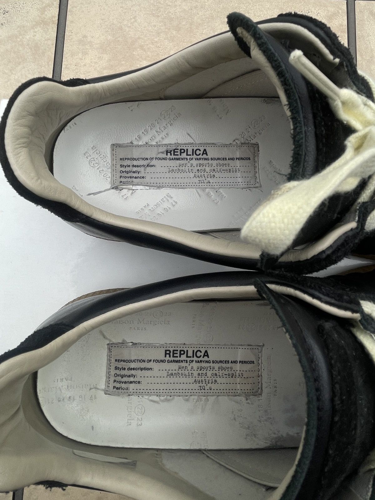 Maison Margiela Maison Margiela GAT Black Men 7/40 Low Top Italy Gum Size US 7 / EU 40 - 6 Thumbnail