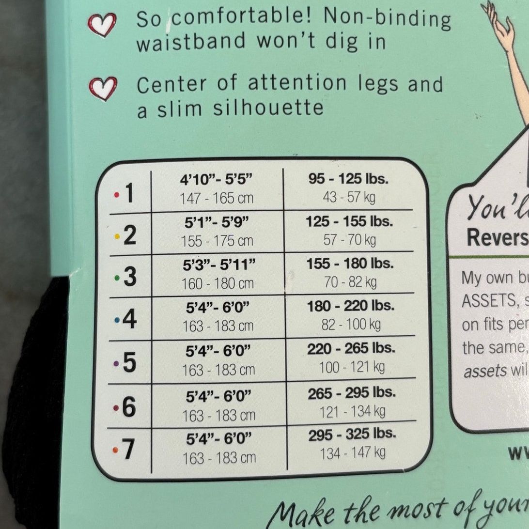 Other Spanx Assets Tights Flipside Diamond Reversible Shaping SZ 5 Size ONE SIZE - 4 Thumbnail