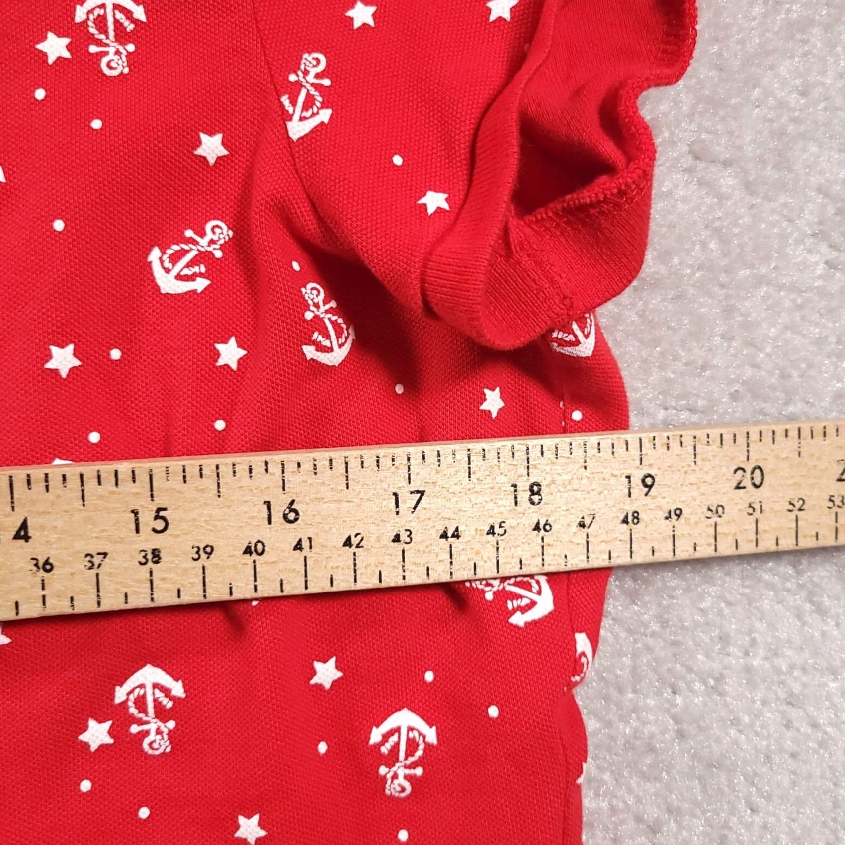 Vintage VINTAGE Le Tigre Polo Shirt Tiger Logo Women's XL Red Anchor Stars Pima Cotton Stretch Size XL / US 12-14 / IT 48-50 - 5 Thumbnail