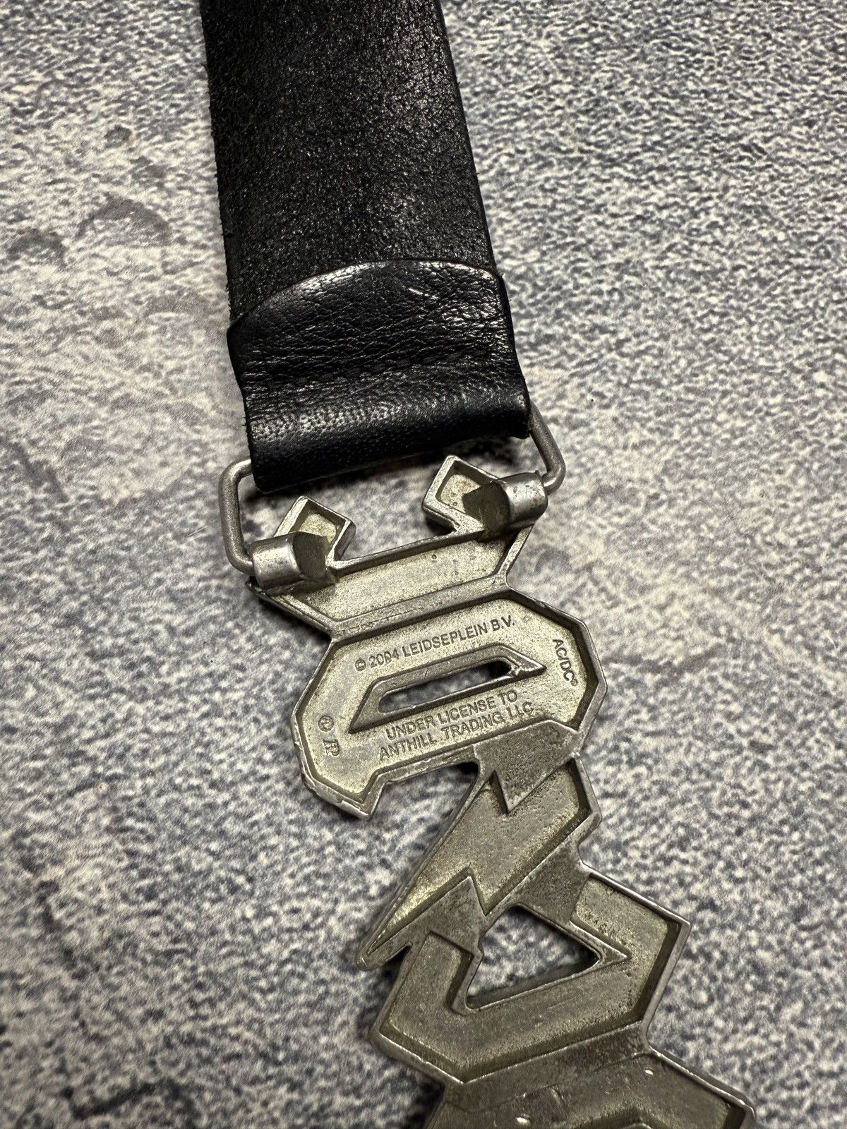 AC/DC × Vintage Ac/Dc Leather Belt Size ONE SIZE - 6 Thumbnail