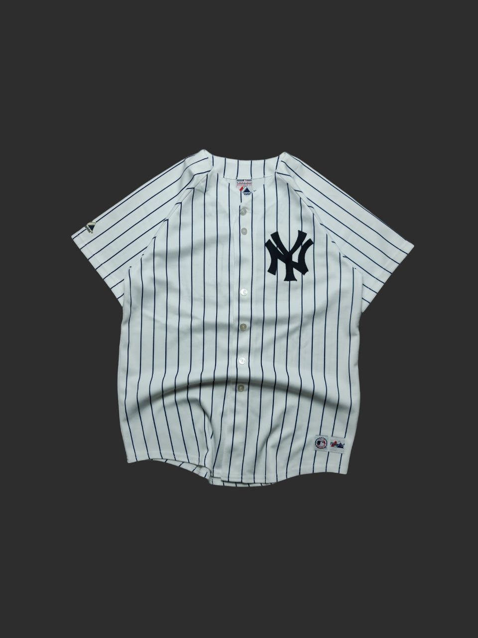 Majestic New York Yankees Jorge Posada Vintage Majestic USA Jersey Size US XL / EU 56 / 4 - 1 Thumbnail