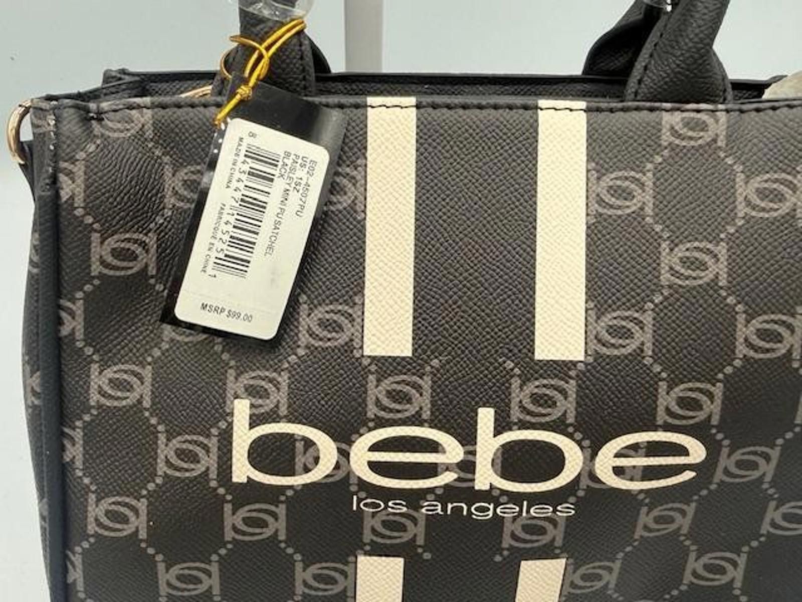 United Colors Of Benetton NWT Bebe Paisley Black Mini Canvas hand bag Size ONE SIZE - 4 Thumbnail