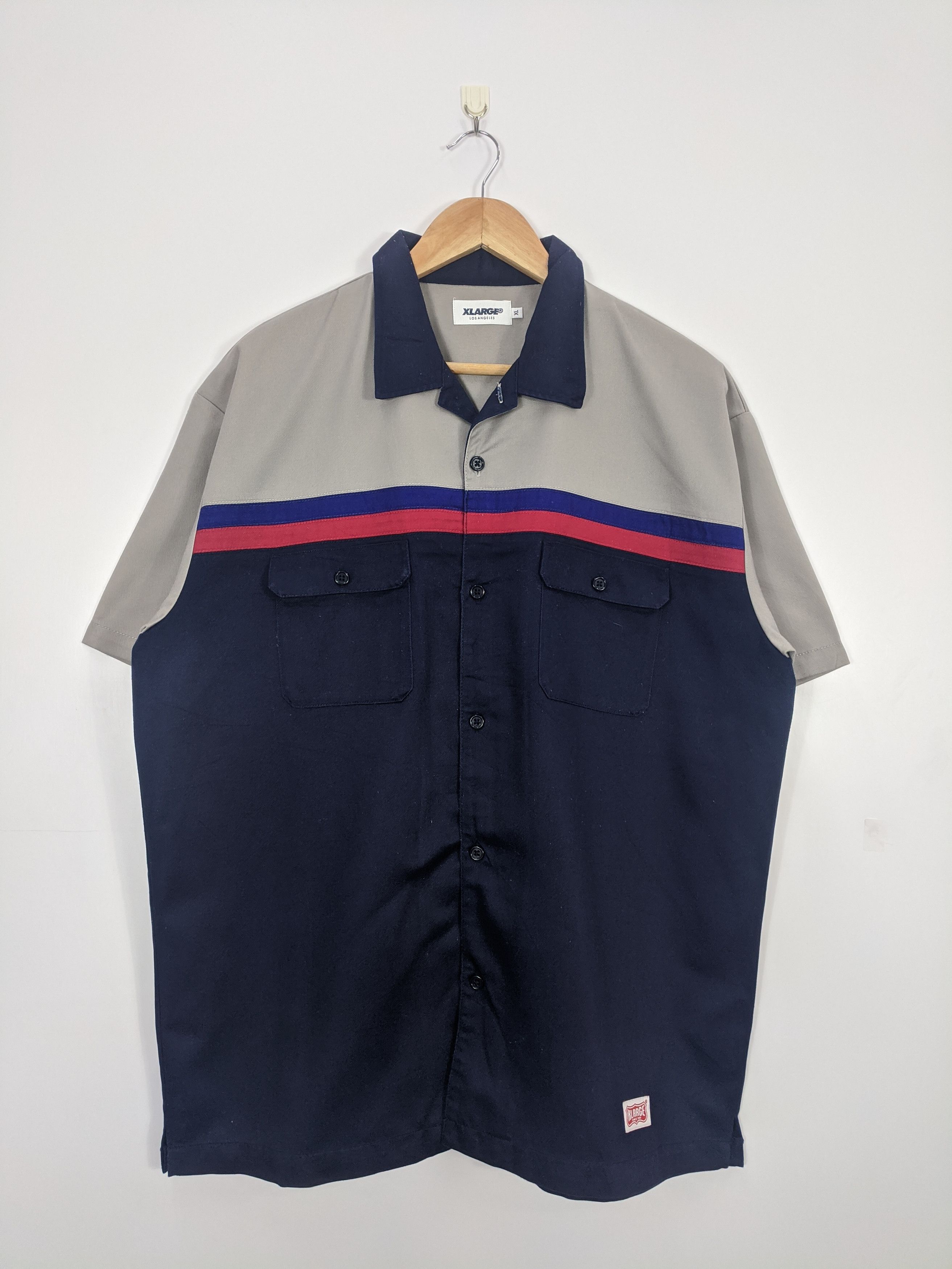 Xlarge XLarge Button Ups Worker Shirt Streetwear J0406 Size US XL / EU 56 / 4 - 1 Thumbnail