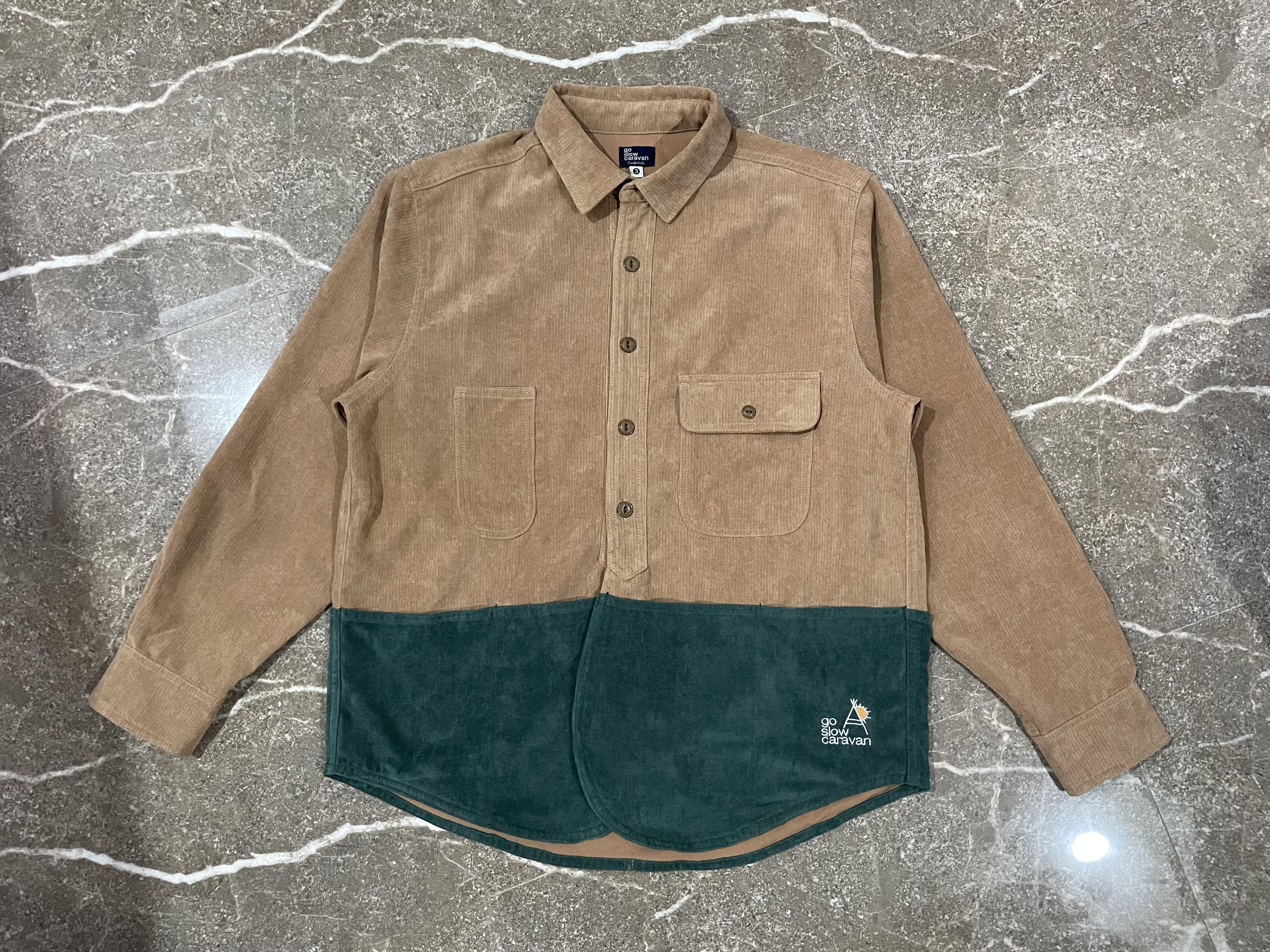 Japanese Brand × go slow caravan GSC 2 tone Button Up Polo Size US L / EU 52-54 / 3 - 1 Thumbnail