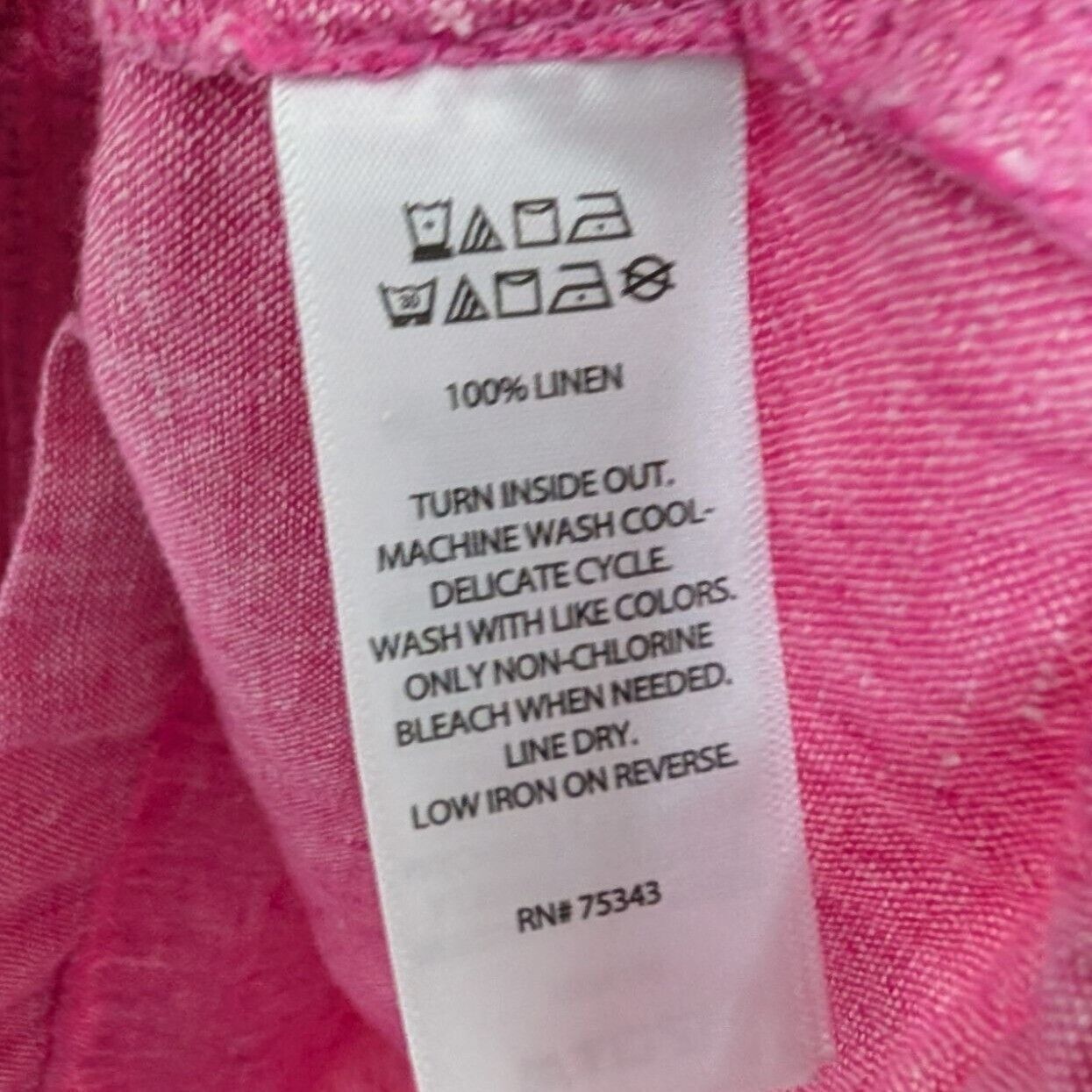 Designer Sigrid Olsen Linen Dress Womens Size Large Pink Sleeveless Size L / US 10 / IT 46 - 5 Thumbnail
