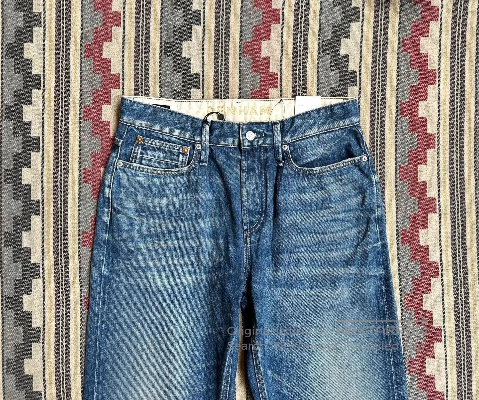 DENHAM Blue Denim Straight-Leg Jeans. Size US 30 / EU 46 - 3 Thumbnail
