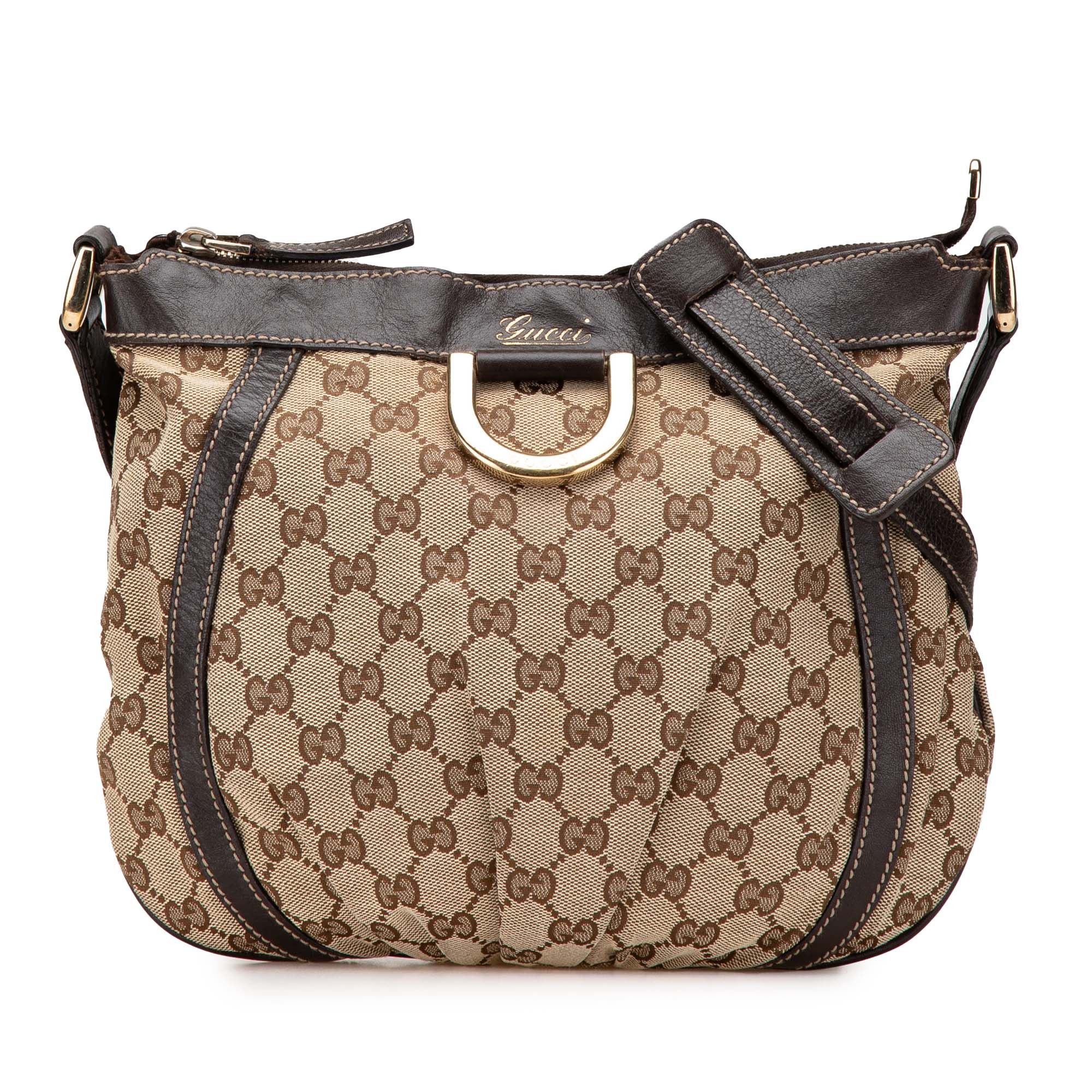 Gucci Gg Canvas Abbey D Ring Crossbody in Beige, Women's