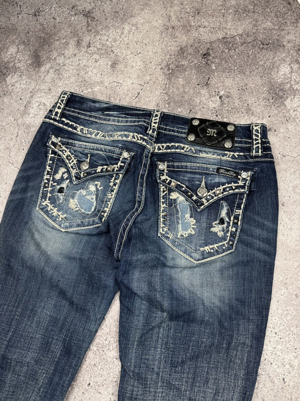 Miss Me Crazy Vintage Y2K Affliction Style Miss Me Jeans Japan denim Size 30" / US 8 / IT 44 - 2 Thumbnail