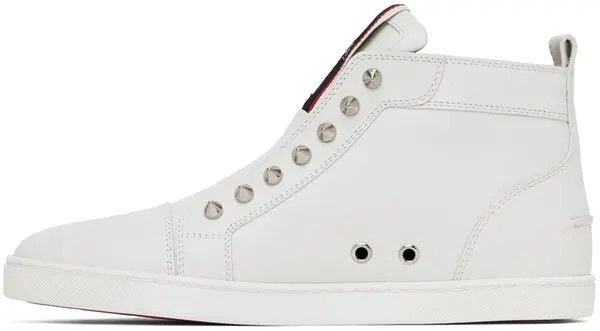 Christian Louboutin o1s1wg110924 F.a.v Fique A Vontade High Snekers in White Size US 8 / EU 41 - 3 Thumbnail