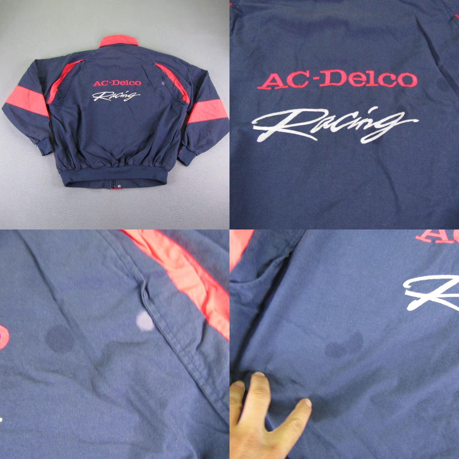 Industrie VINTAGE JayWen Jacket Mens XL Blue Red Racing Trucker Coat Jay Wen Jacket XL Mens Blue Red Racing Trucker Coat Size US XL / EU 56 / 4 - 8 Thumbnail