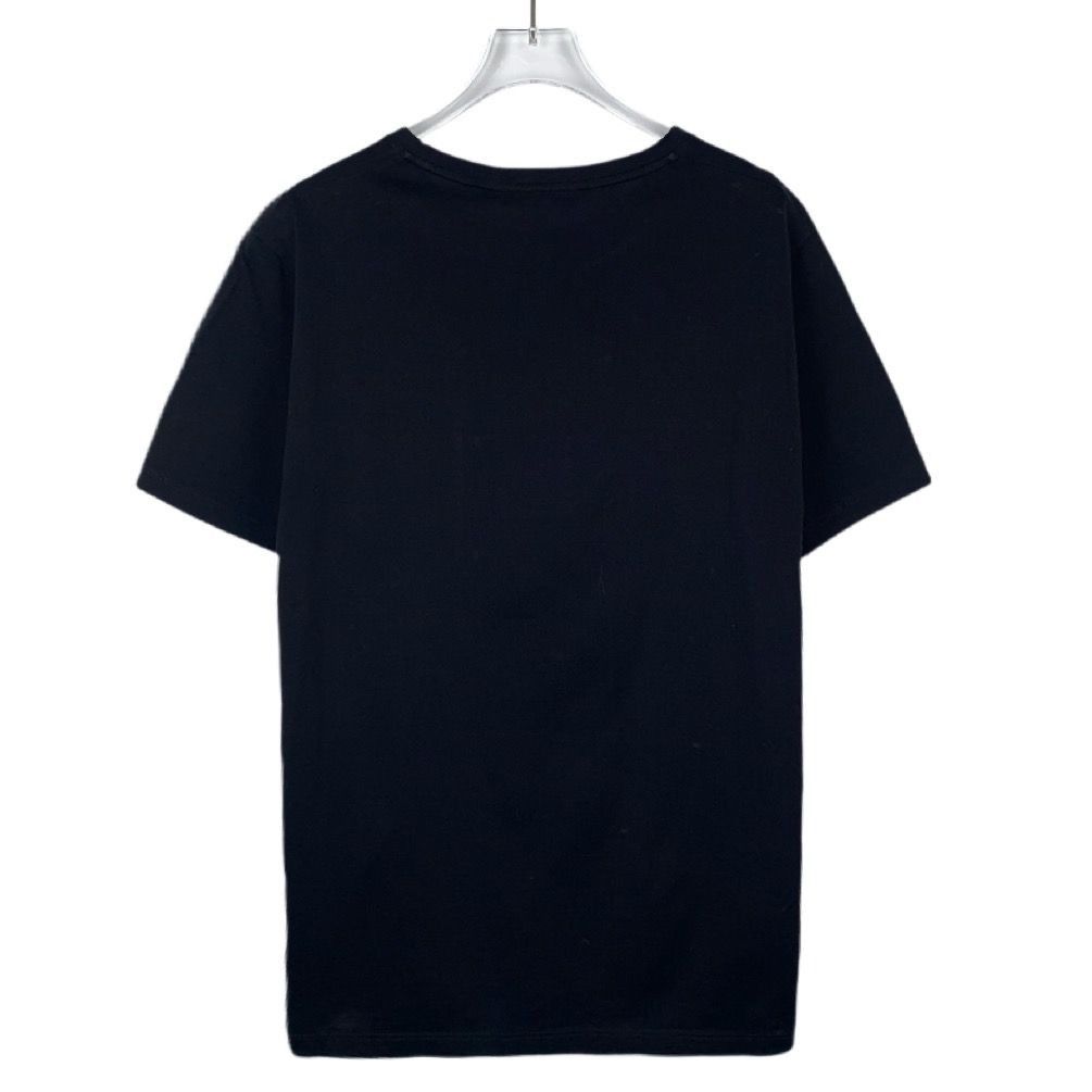 Dior [Dior] Logo Lettering Portrait Print Round-Neck Black Cotton Size US S / EU 44-46 / 1 - 8 Thumbnail