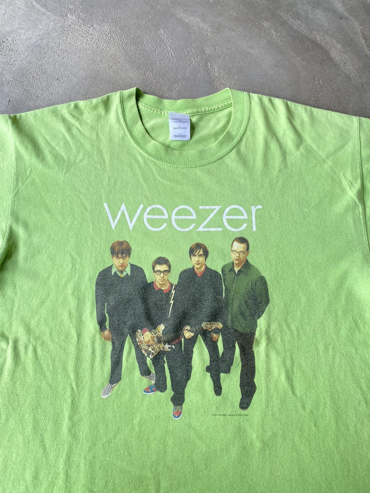 Band Tees × Vintage Vintage Weezer Green Album Tshirt Size US L / EU 52-54 / 3 - 2 Thumbnail