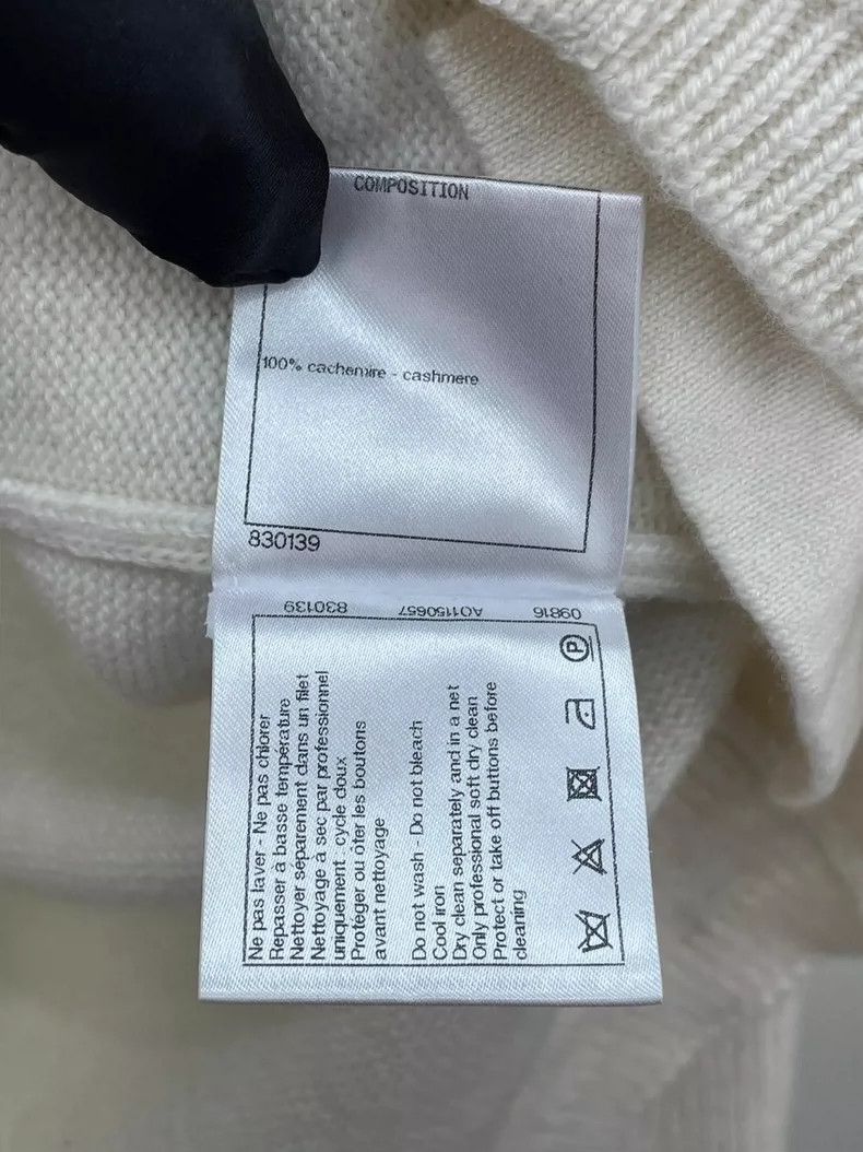 Chanel Chanel Knitted cashmere skirt sleeve cardigan jacket 2504-N Size XS / US 0-2 / IT 36-38 - 7 Thumbnail