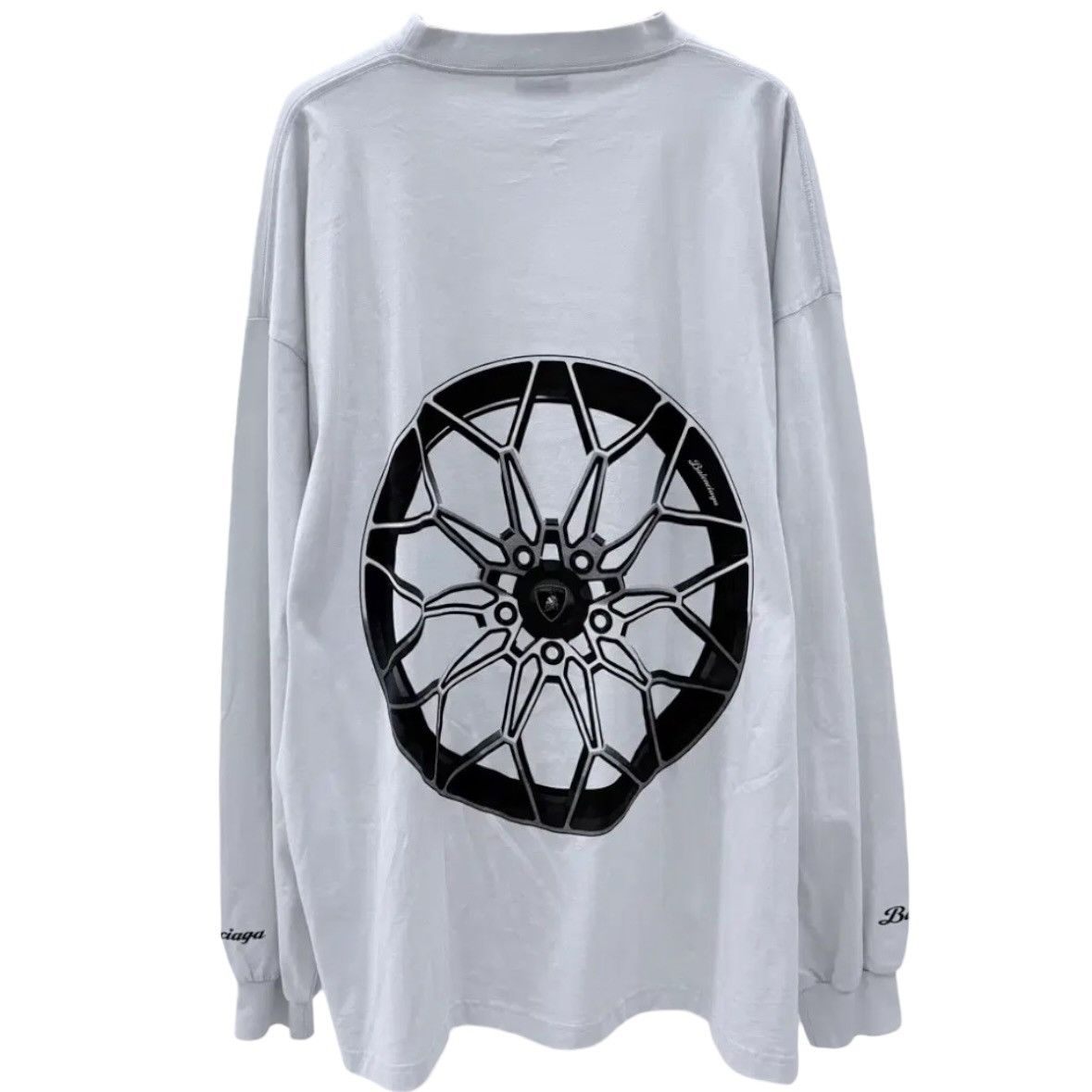 Balenciaga Balenciaga Automobili Lambroghini Longsleeve T shirt Size US XL / EU 56 / 4 - 4 Thumbnail