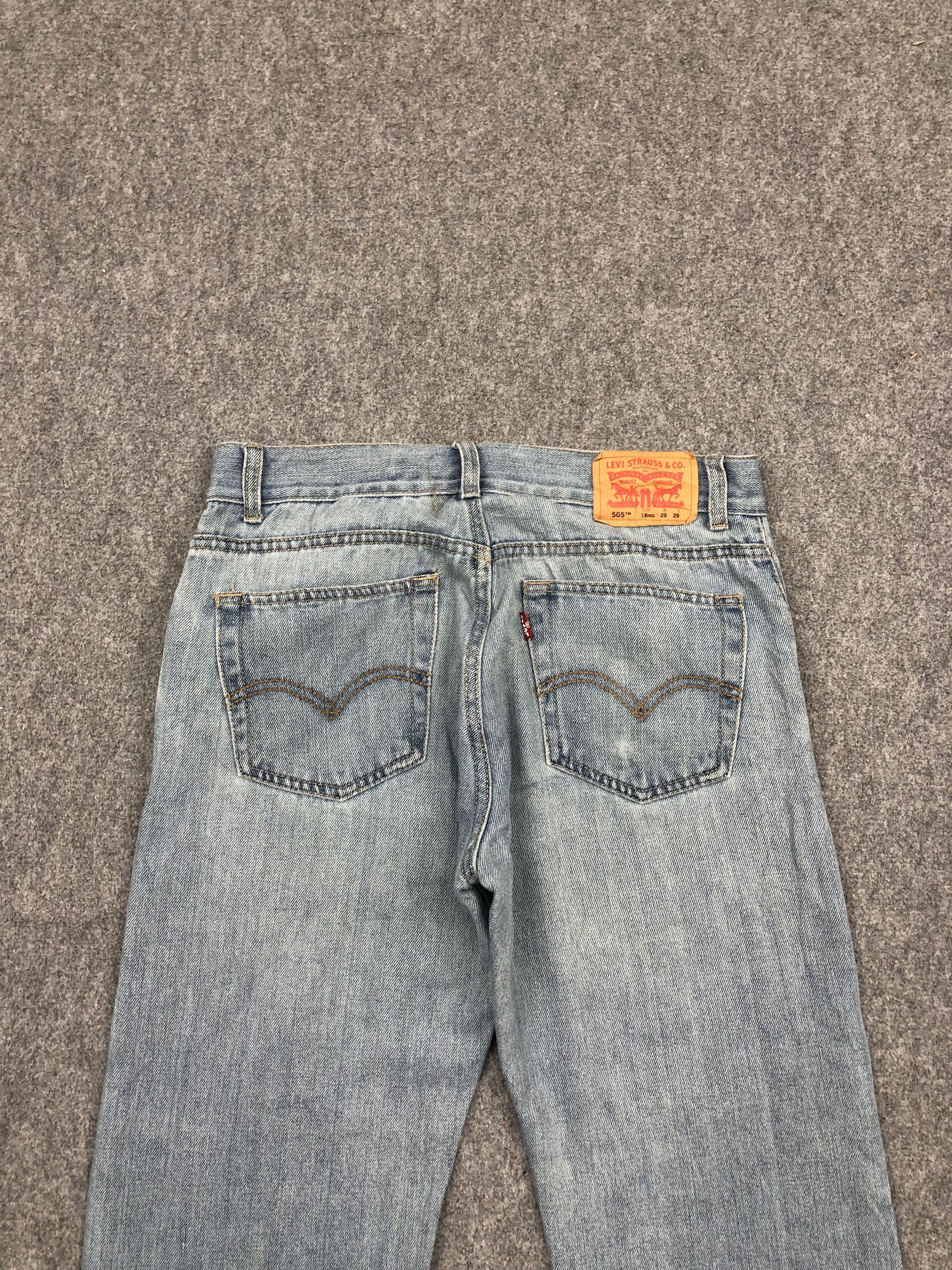 Levi's Vintage Levis 505 Light Wash Jeans DP1643 Size US 31 - 4 Thumbnail