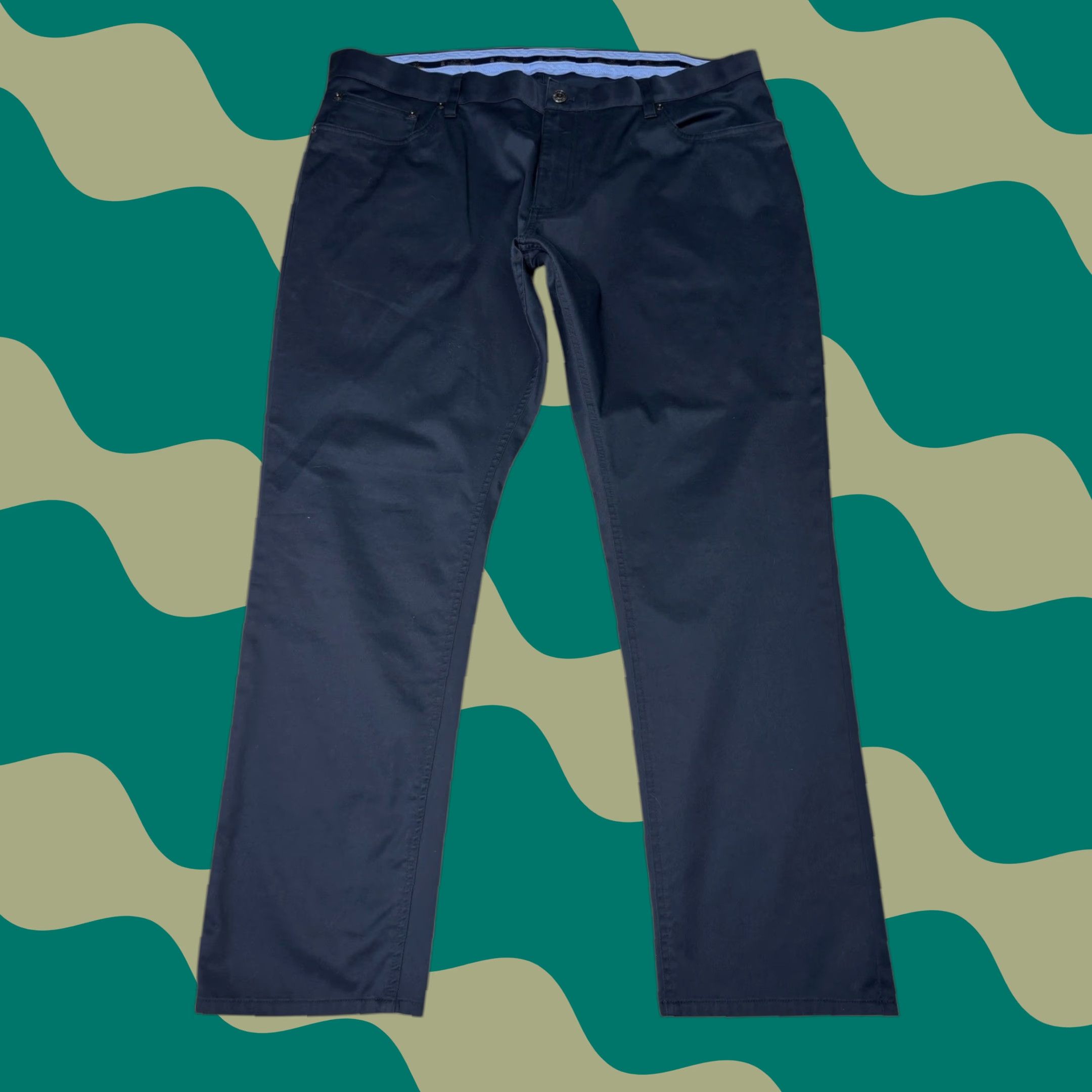 Brooks Brothers Brooks Brothers Advantage Chino Stretch Light Weight Pants Mens W40 L30 Navy Size US 40 / EU 56 - 1 Thumbnail