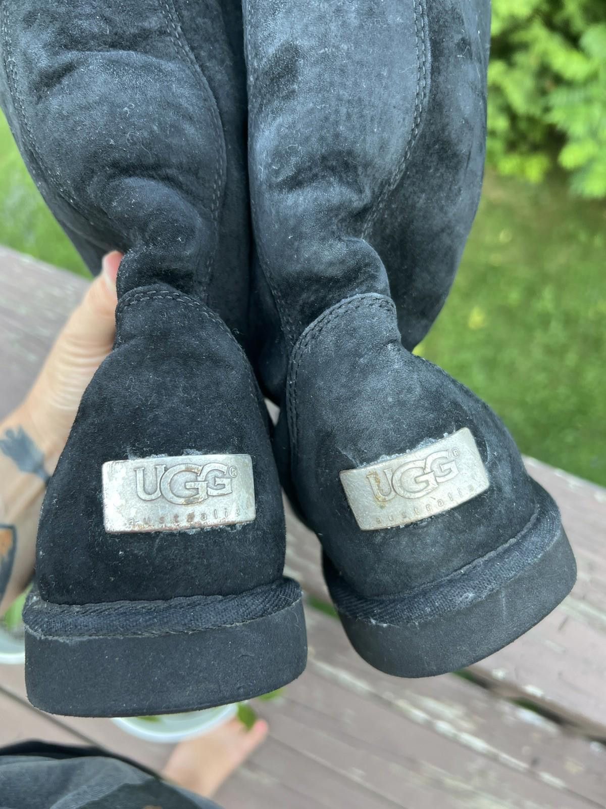 Ugg UGG Whitley Black Suede Winter Boots Tall Lace Up Womens Sz8 Size US 8 / IT 38 - 5 Thumbnail