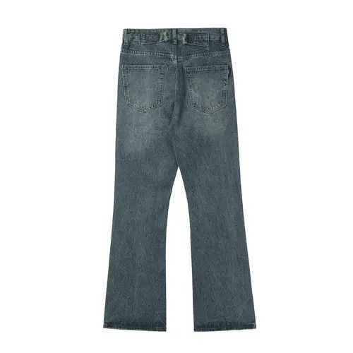 VIBE distressed flared jeans