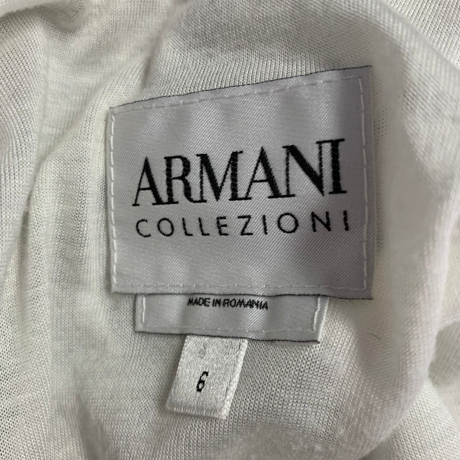 Armani Collezioni Size 6 Grey White Polyester Blend Stripe Jacket Size M / US 6-8 / IT 42-44 - 8 Thumbnail