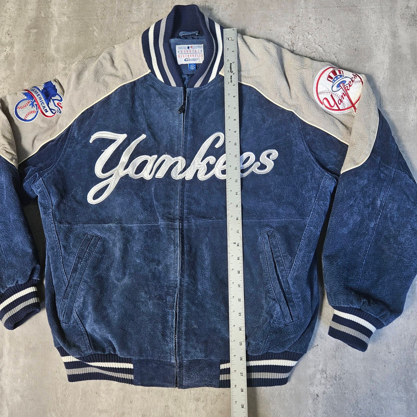 Other VTG New York Yankees Suede Leather Mens Jacket. Size L Size US L / EU 52-54 / 3 - 5 Thumbnail