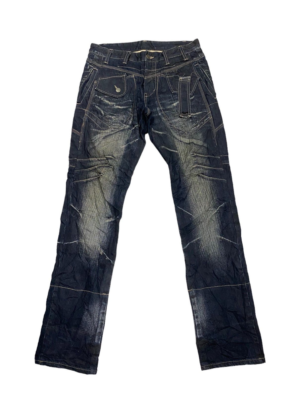If Six Was Nine × Japanese Brand × PPFM Rare PPFM Punk Denim Multipocket Size US 32 / EU 48 - 1 Thumbnail