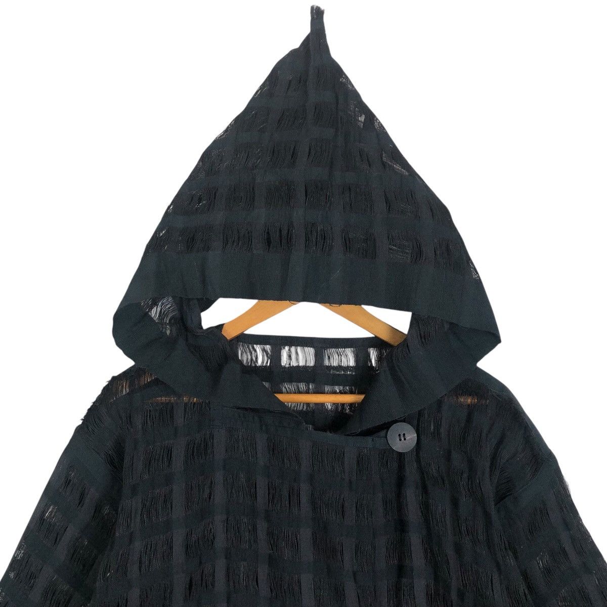 Issey Miyake Vintage Issey Miyake Permanente S/S 1995 Wool Mesh Jacket Size US L / EU 52-54 / 3 - 8 Thumbnail