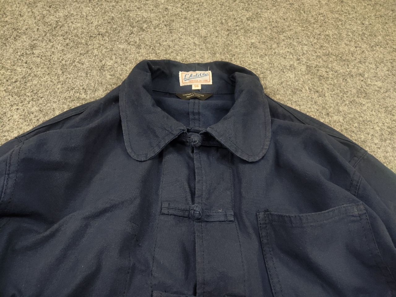 Vintage 60's L'Anti-Cher French China Japan Work Jacket - aseduan.cl