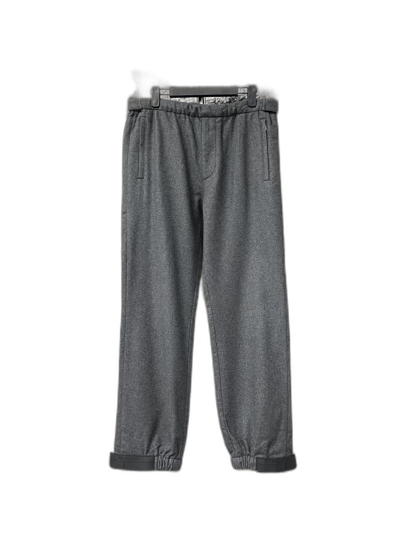 Prada Prada Gray Wool Sweatpants with Velcro-yf Size US 44 / EU 60 - 1 Thumbnail
