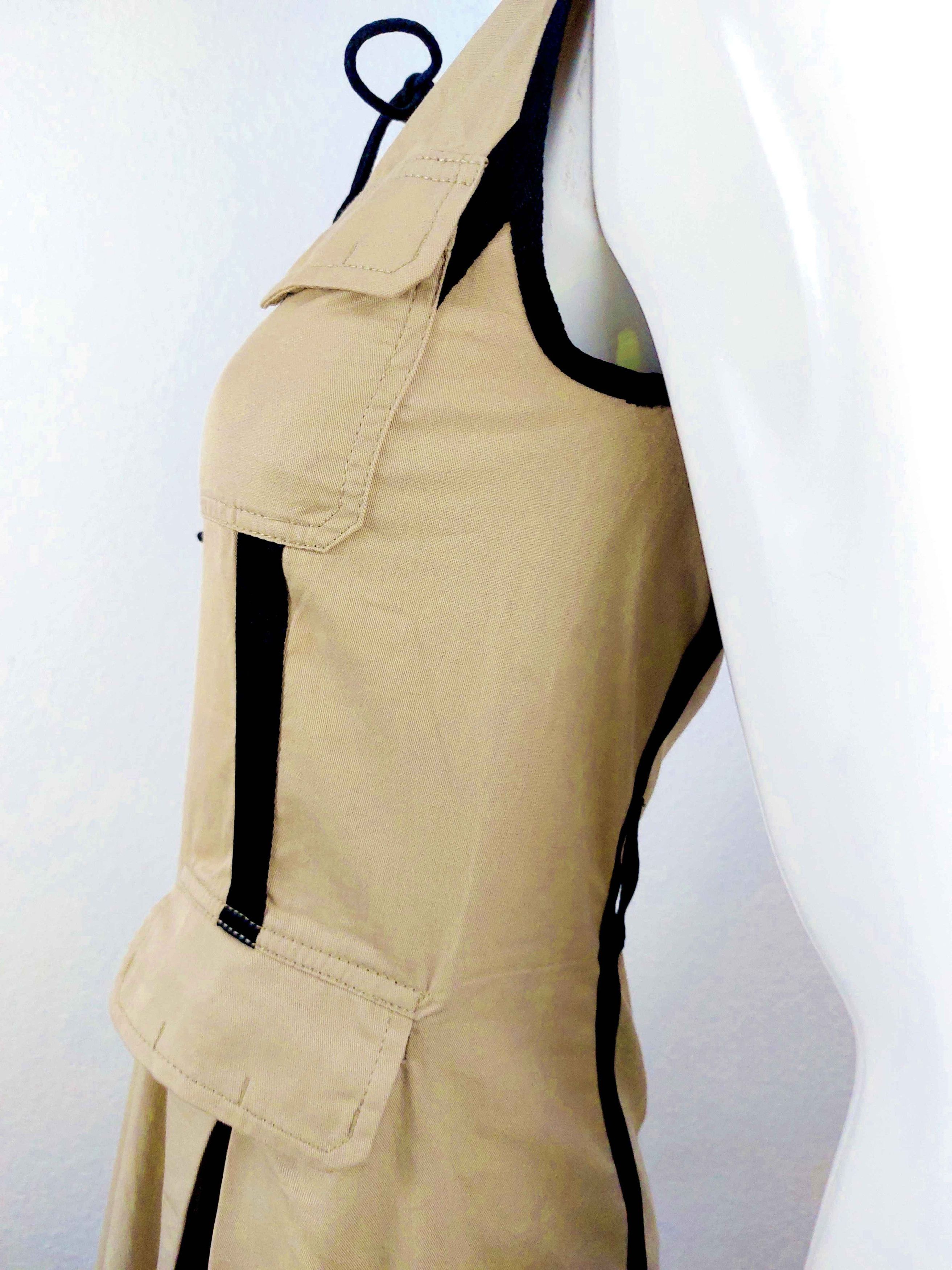 Dolce & Gabbana Dolce Gabbana Cargo Safari Military Bondage Corset Dress Size S / US 4 / IT 40 - 9 Thumbnail