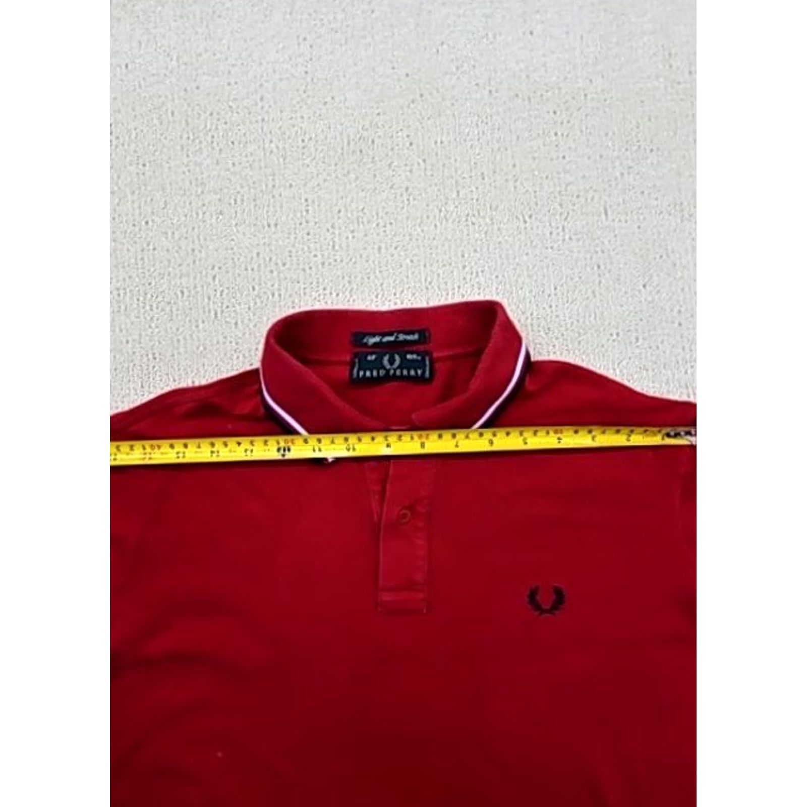 Fred Perry Fred Perry Twin Tipped Red Women’s Polo Shirt 42 Short Sleeve Striped Pattern Polo Shirt Women’s Size M / US 6-8 / IT 42-44 - 7 Thumbnail