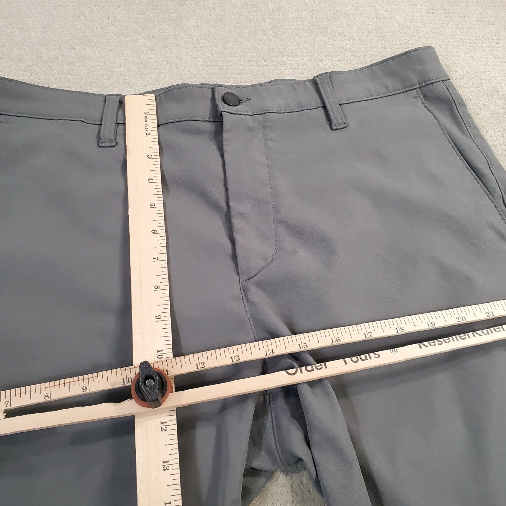 Vintage **Proof Mens Gray Chino Shorts Regular Fit 34** User: **Proof Mens Gray Chino Shorts Regular Fit 34** Size US 34 / EU 50 - 4 Thumbnail
